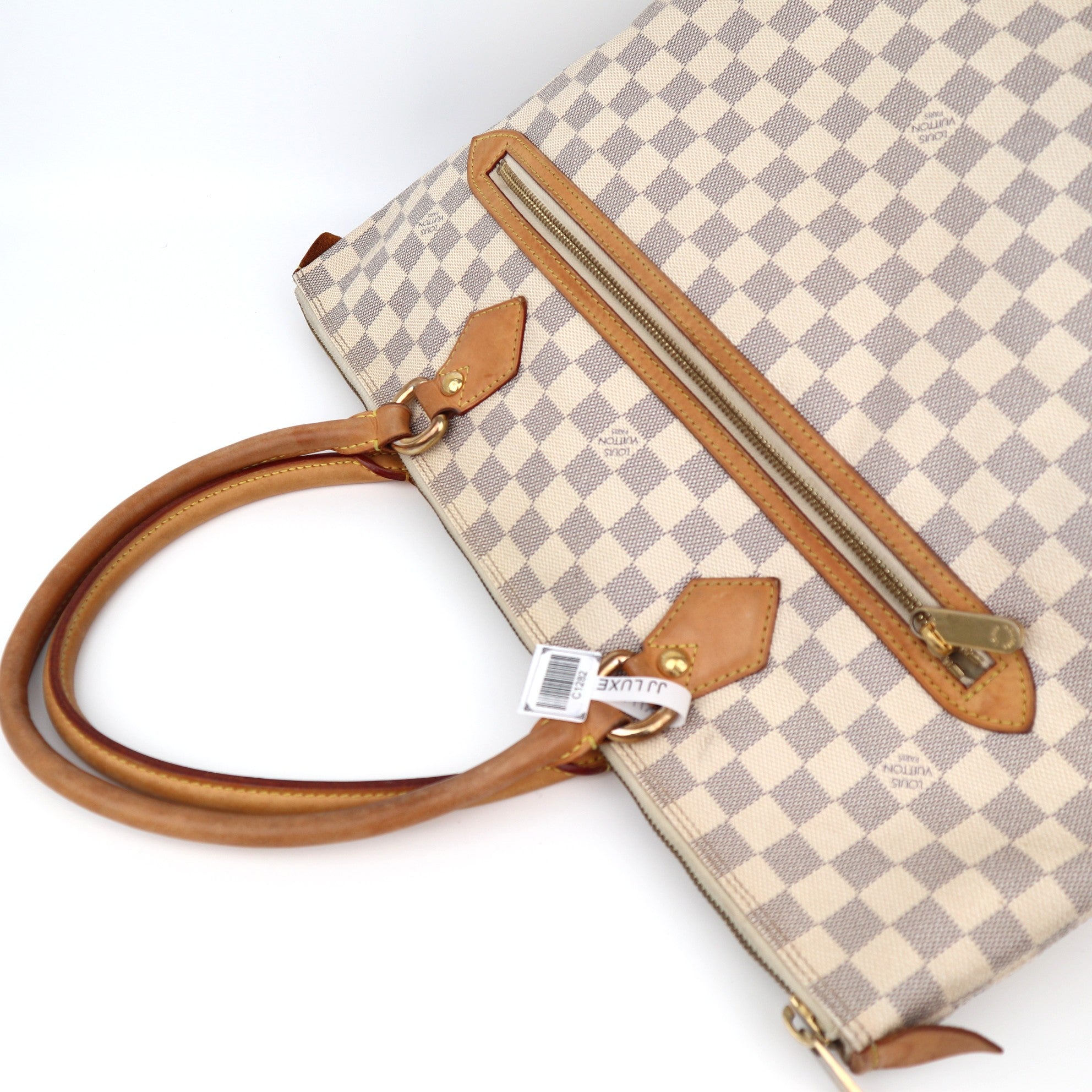 C1282 Louis Vuitton Damier Azur Canvas Saleya GM-Pre Owned