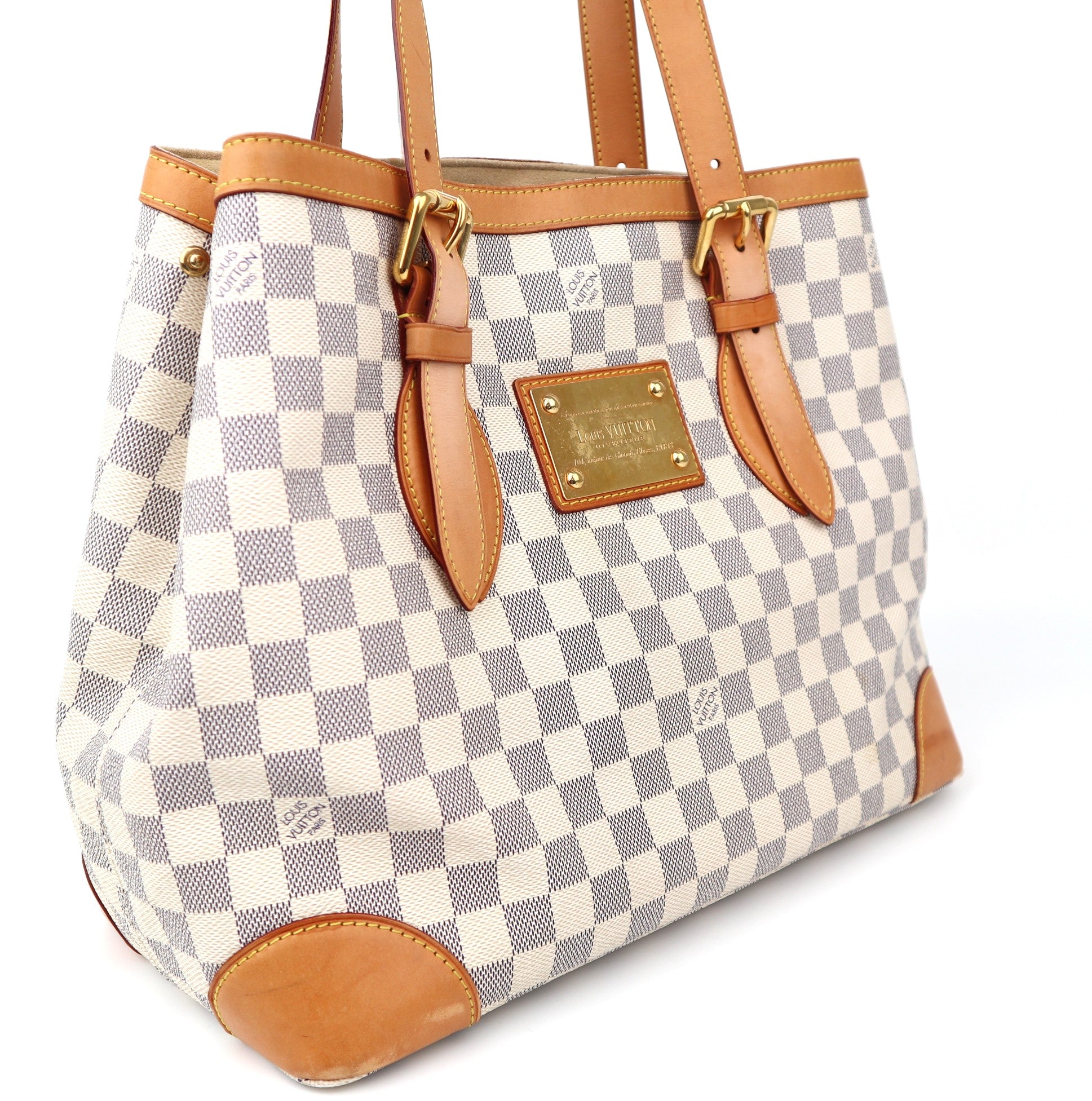 C1283 Louis Vuitton Damier Azur Hampstead MM-Pre Owned