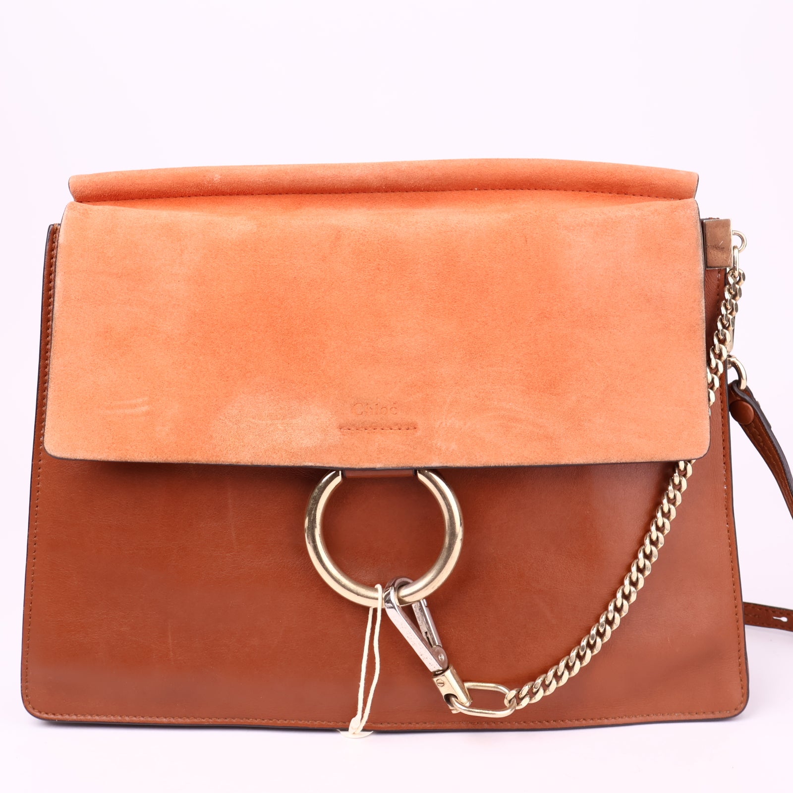 J3557 Chloé Faye Leather Medium Shoulder Bag- Pre Owned