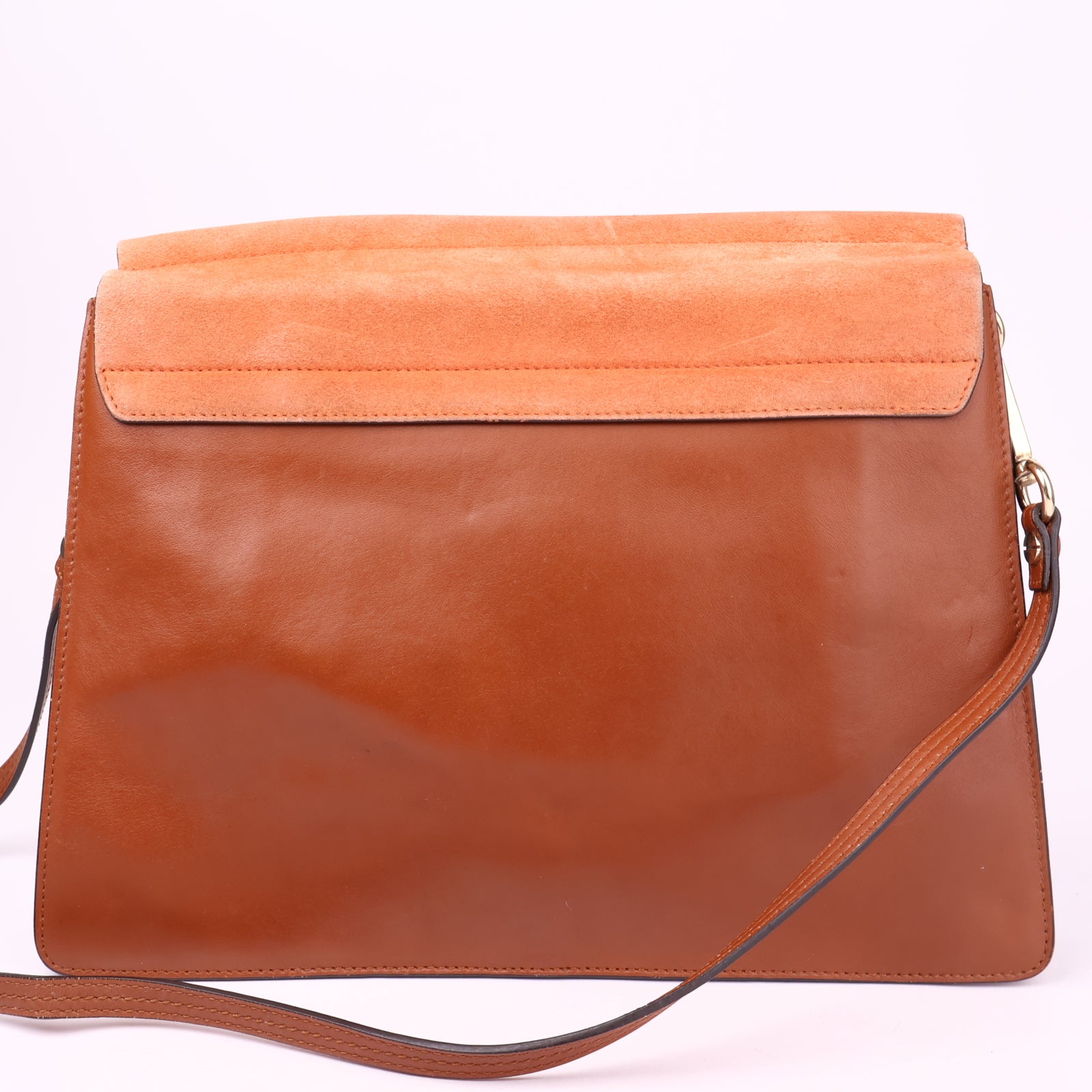 J3557 Chloé Faye Leather Medium Shoulder Bag- Pre Owned