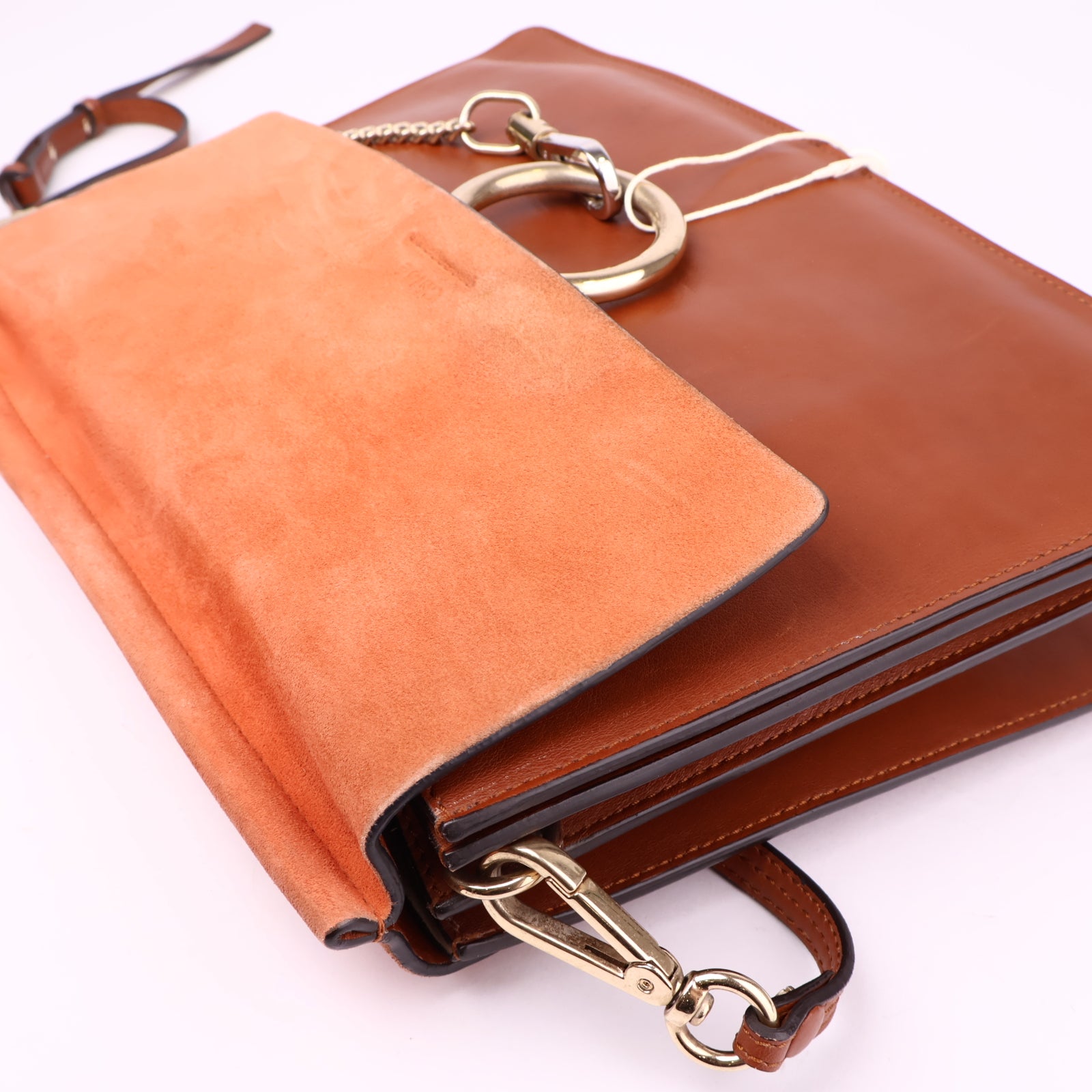 J3557 Chloé Faye Leather Medium Shoulder Bag- Pre Owned