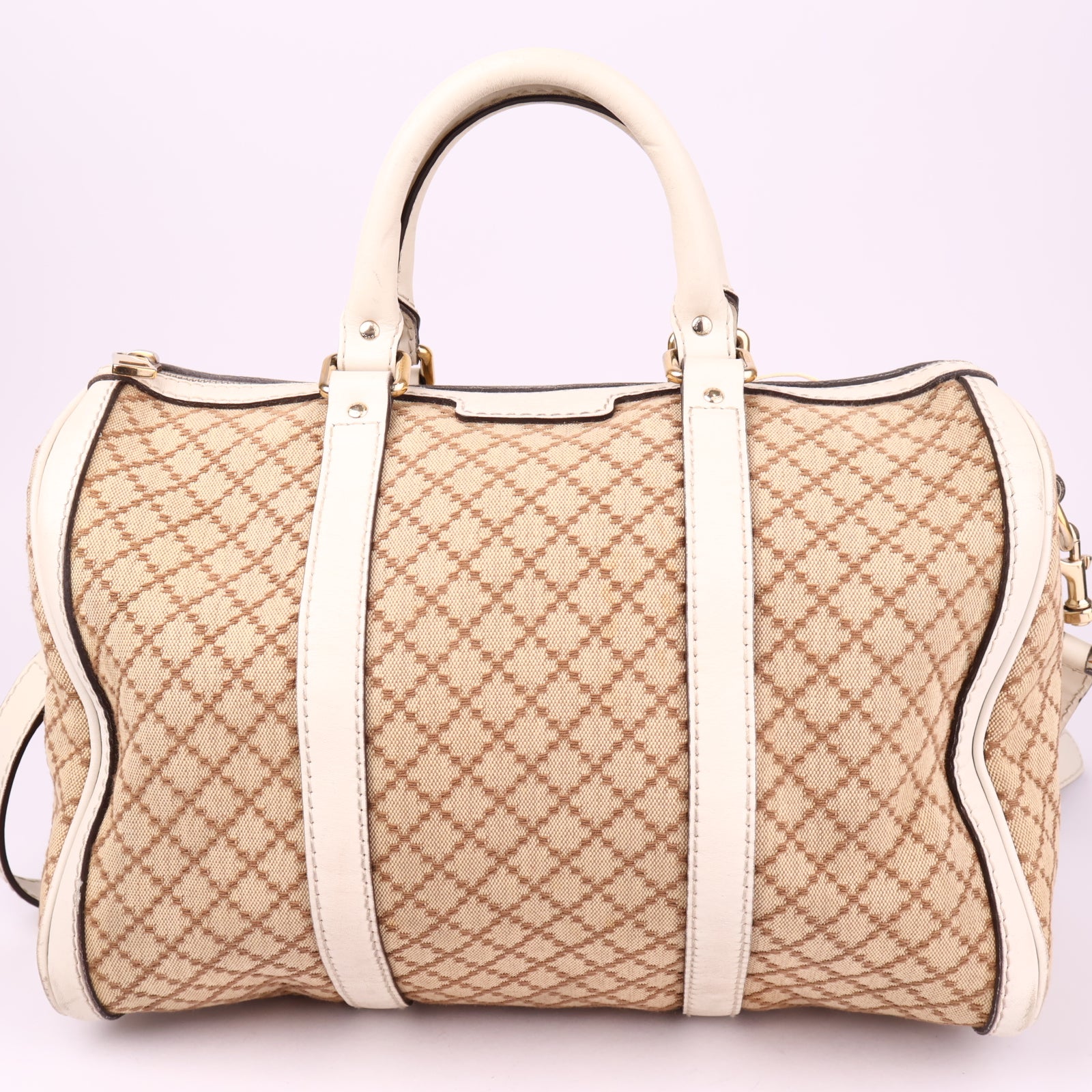 J3552 Gucci Small Diamante Canvas Joy Boston Bag- Pre Owned