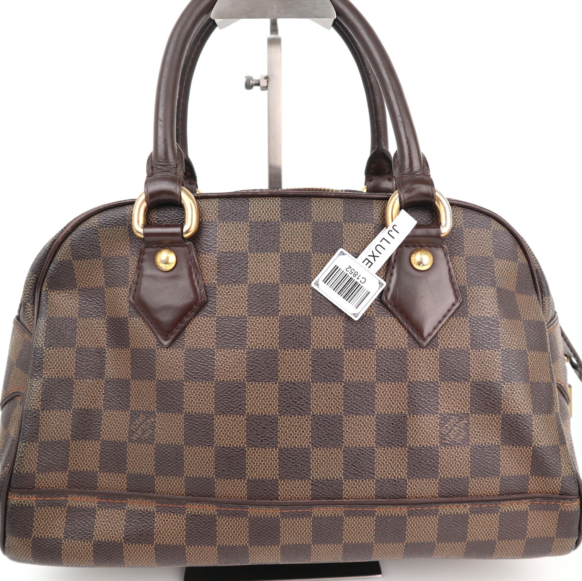 Louis Vuitton Damier Ebene Duomo Shoulder Bag C1852 | Pre-Owned Good Brown Damier Ebene Canvas