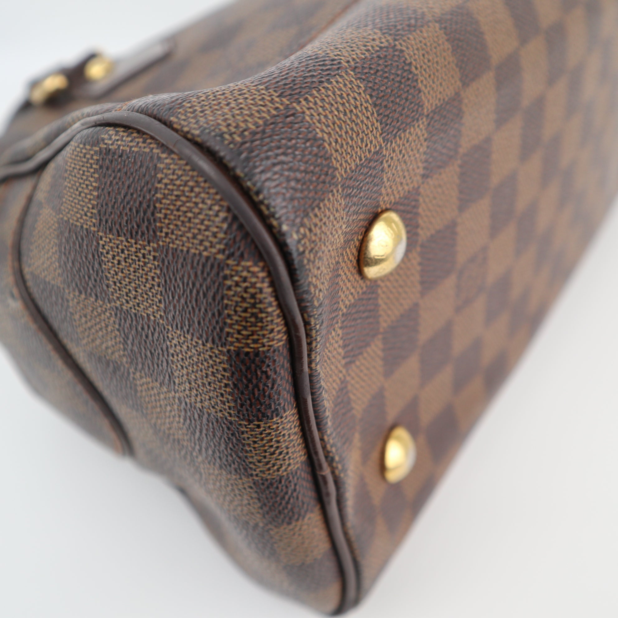 Louis Vuitton Damier Ebene Duomo Shoulder Bag C1852 | Pre-Owned Good Brown Damier Ebene Canvas
