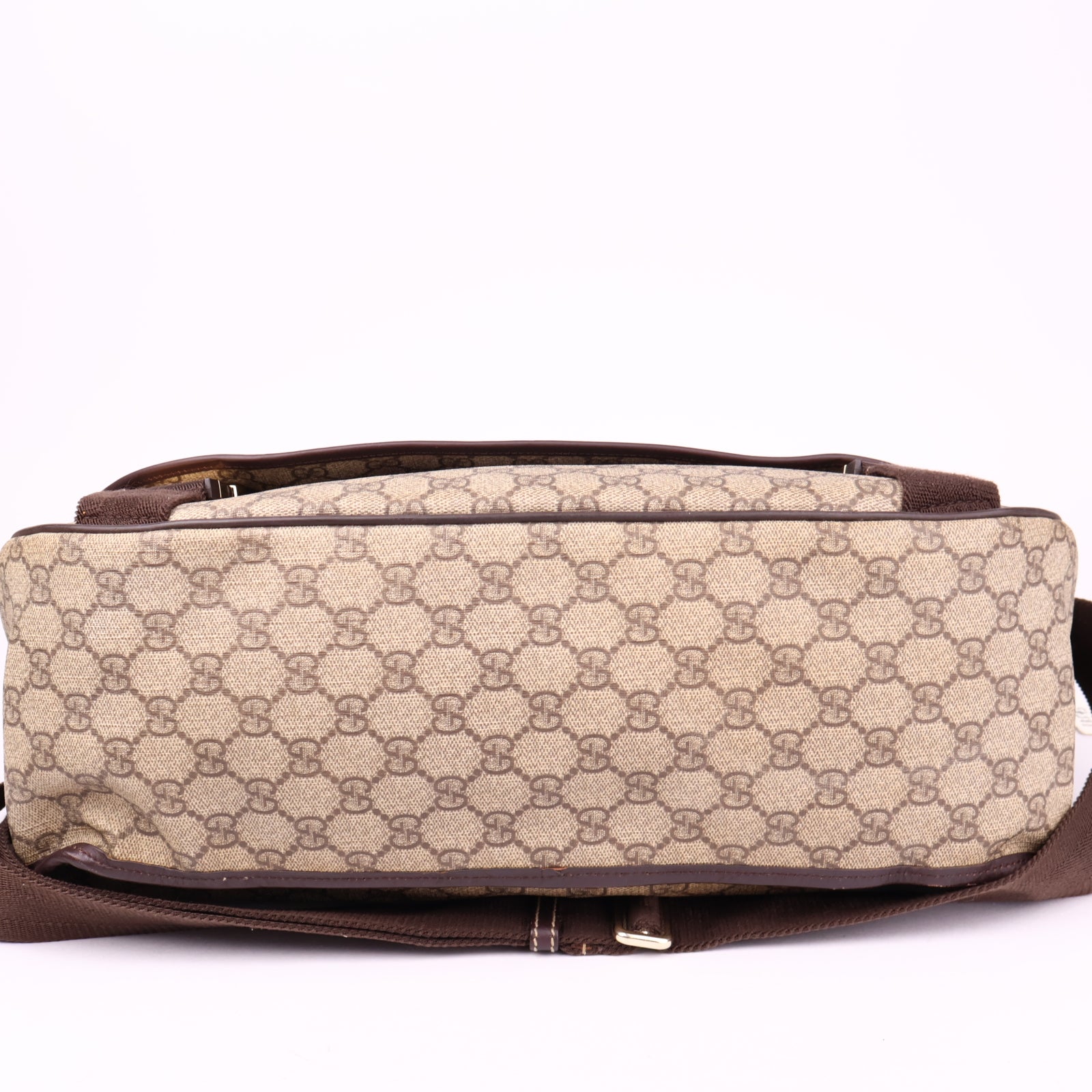J3545 Gucci Messenger Monogram GG Supreme Beige- Pre Owned