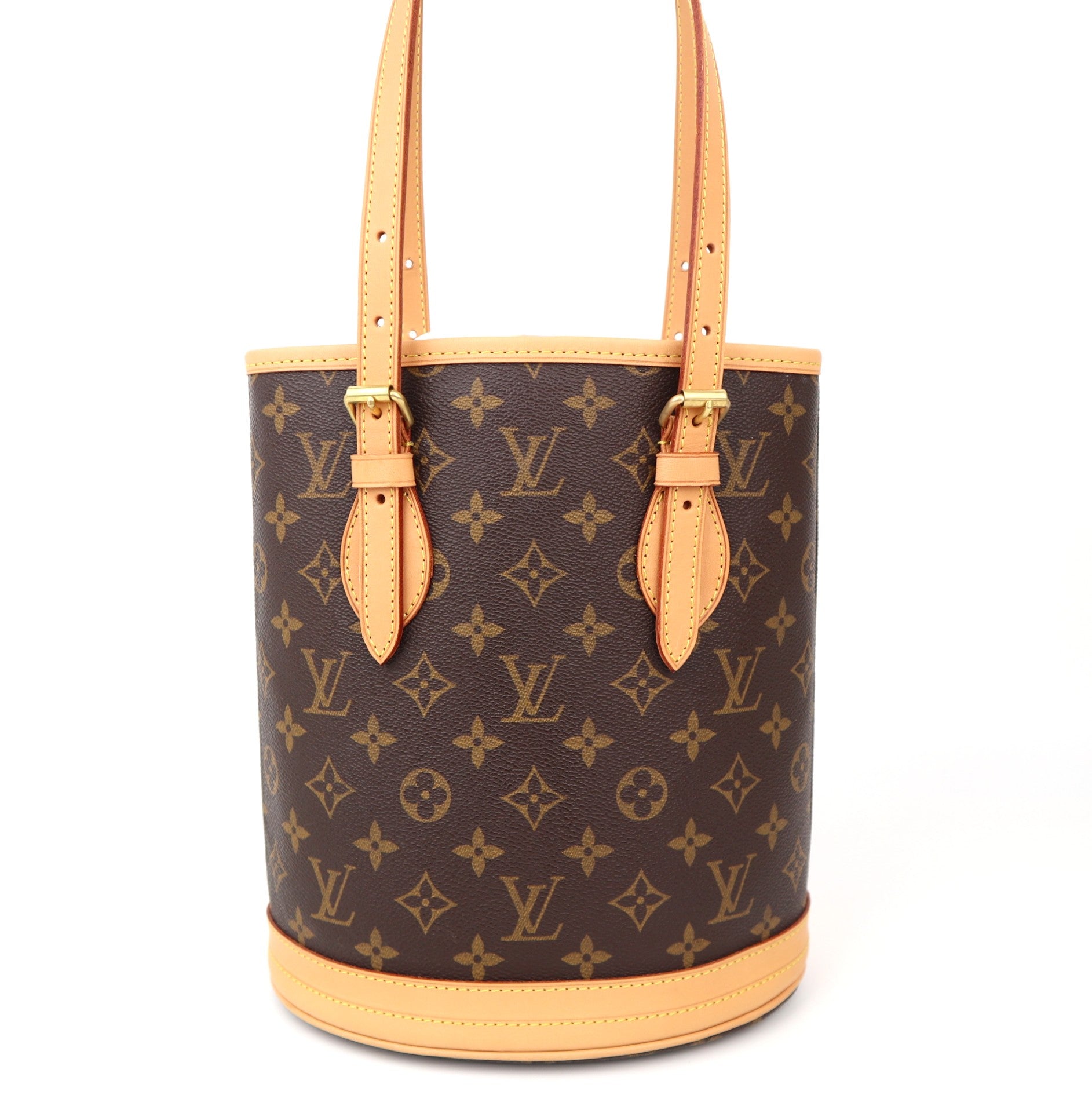 C1288R Louis Vuitton Monogram Canvas Petit Bucket Shoulder Bag-Pre Owned