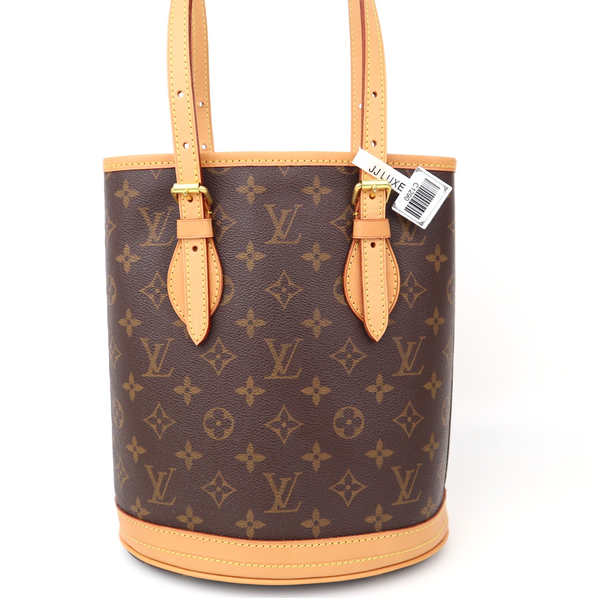 C1290R Louis Vuitton Monogram Canvas Petit Bucket Shoulder Bag-Pre Owned