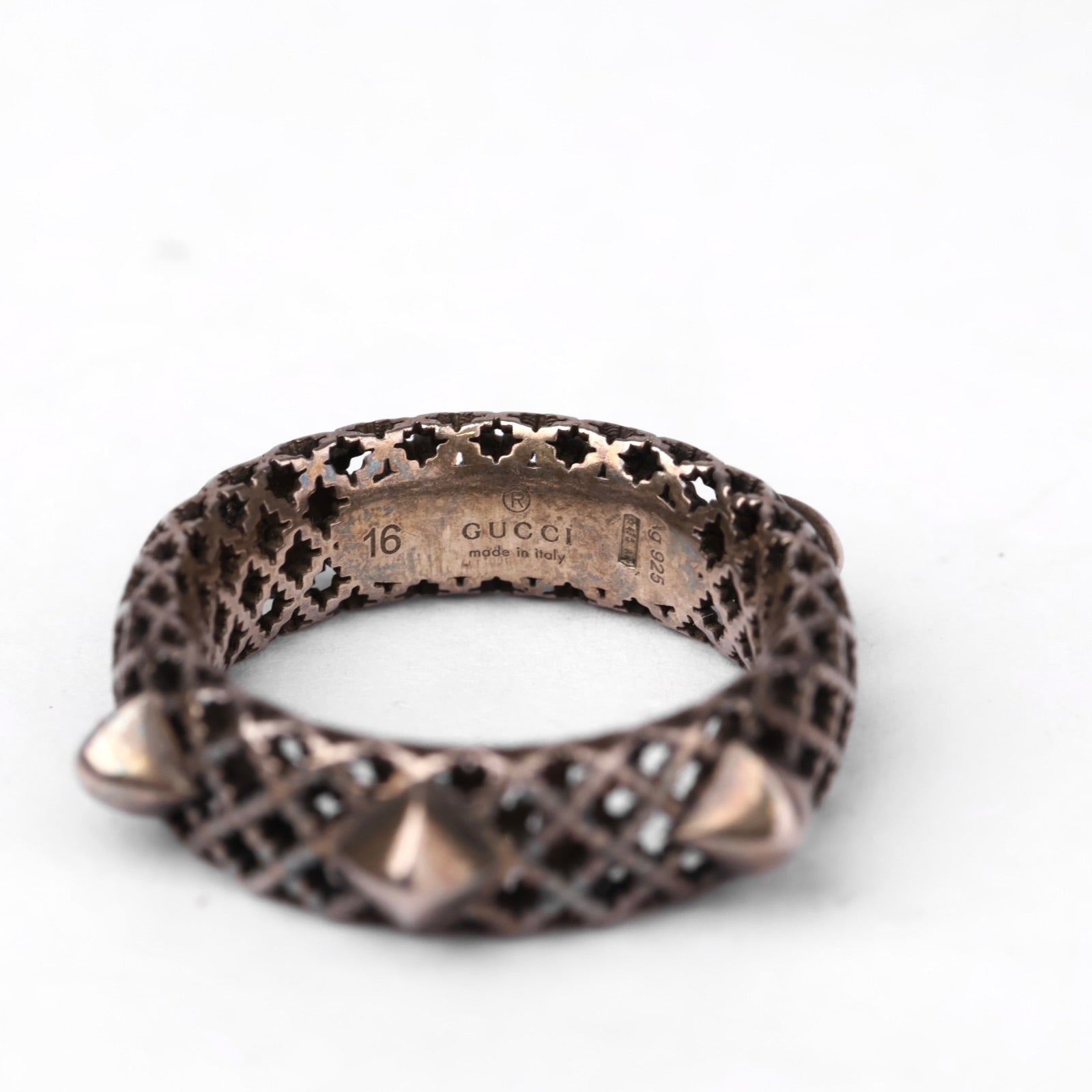 J3550 Gucci Diamantissima Light Studded Band SIZE 16- Pre Owned