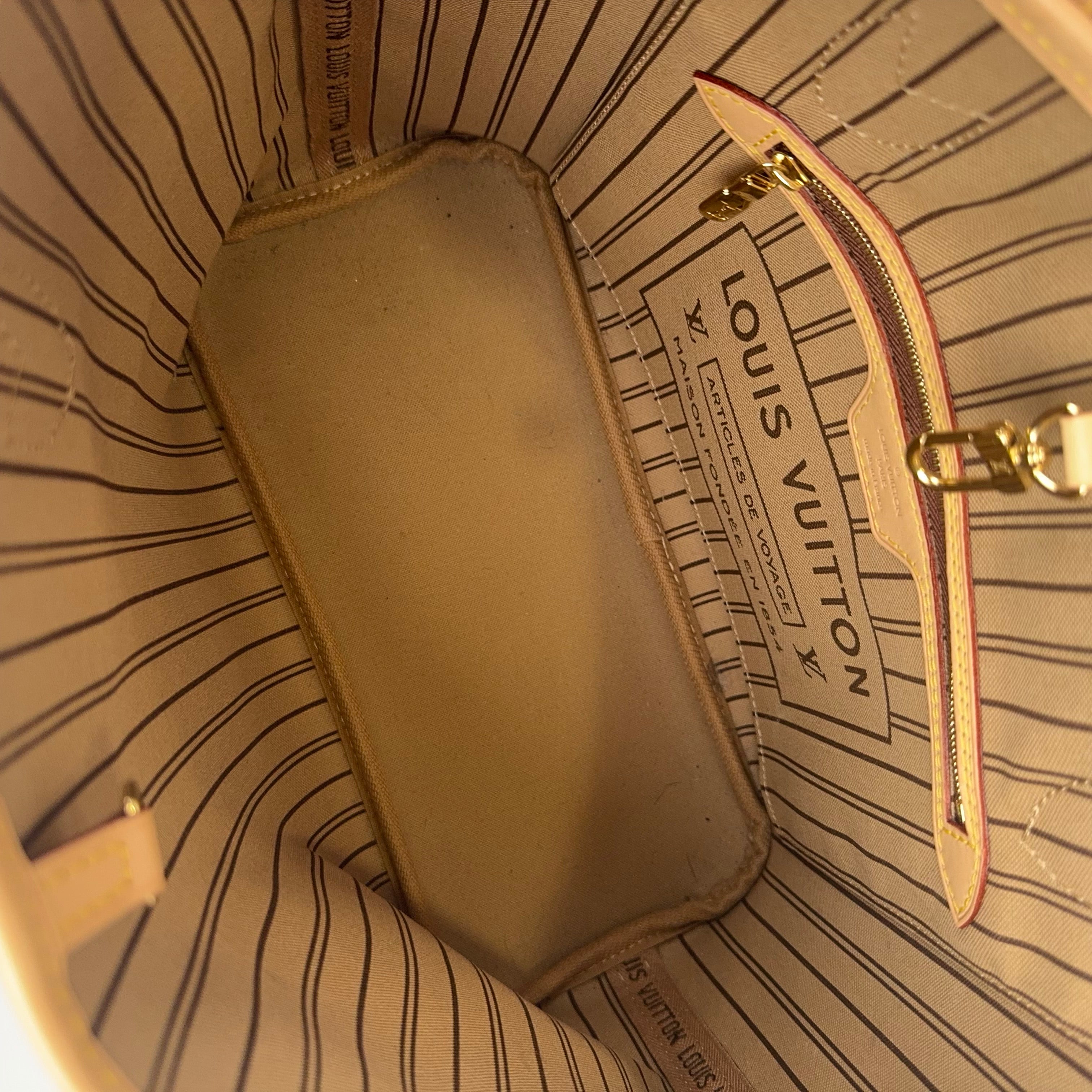 PRE OWNED- Louis Vuitton Neverfull Leather Tote-362