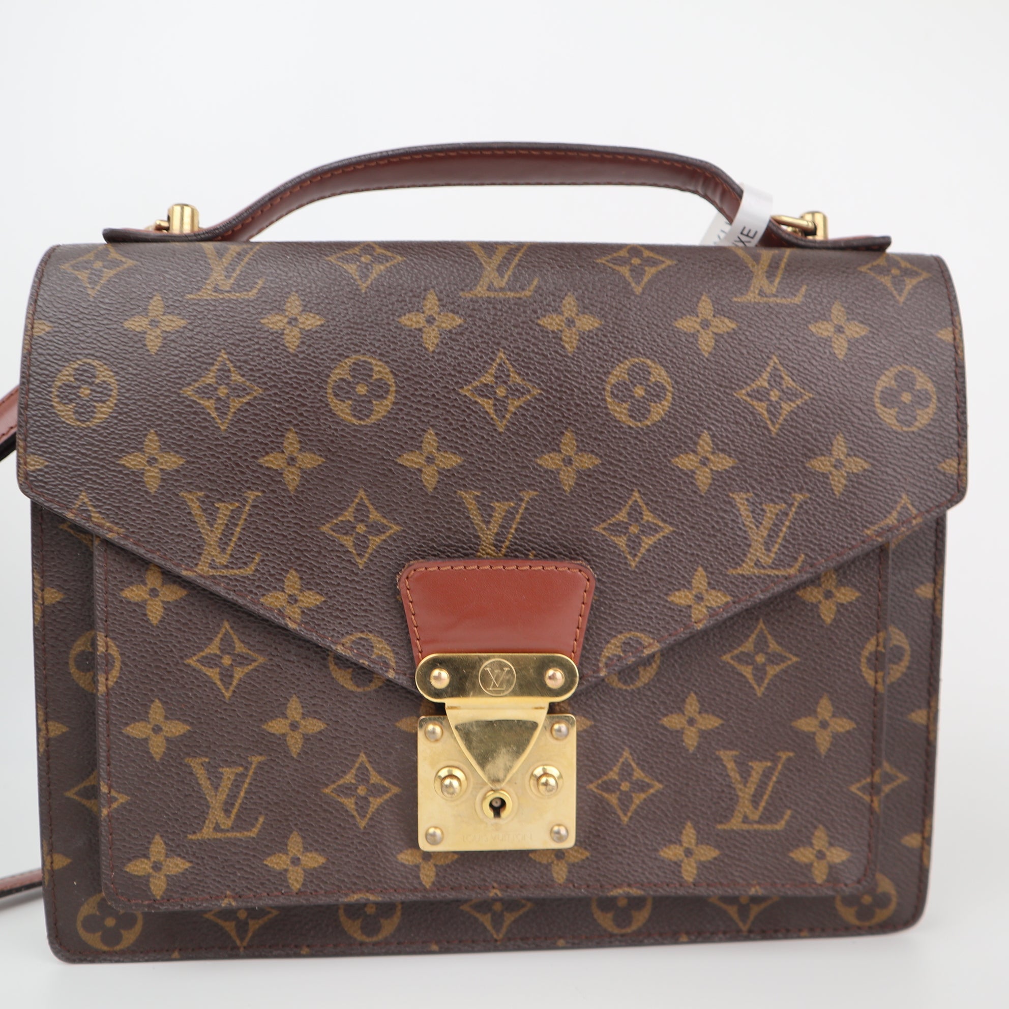 Louis Vuitton Monogram Monceau Shoulder Bag C1875R | Pre-Owned Very Good Brown Monogram Coated canvas, leather trim