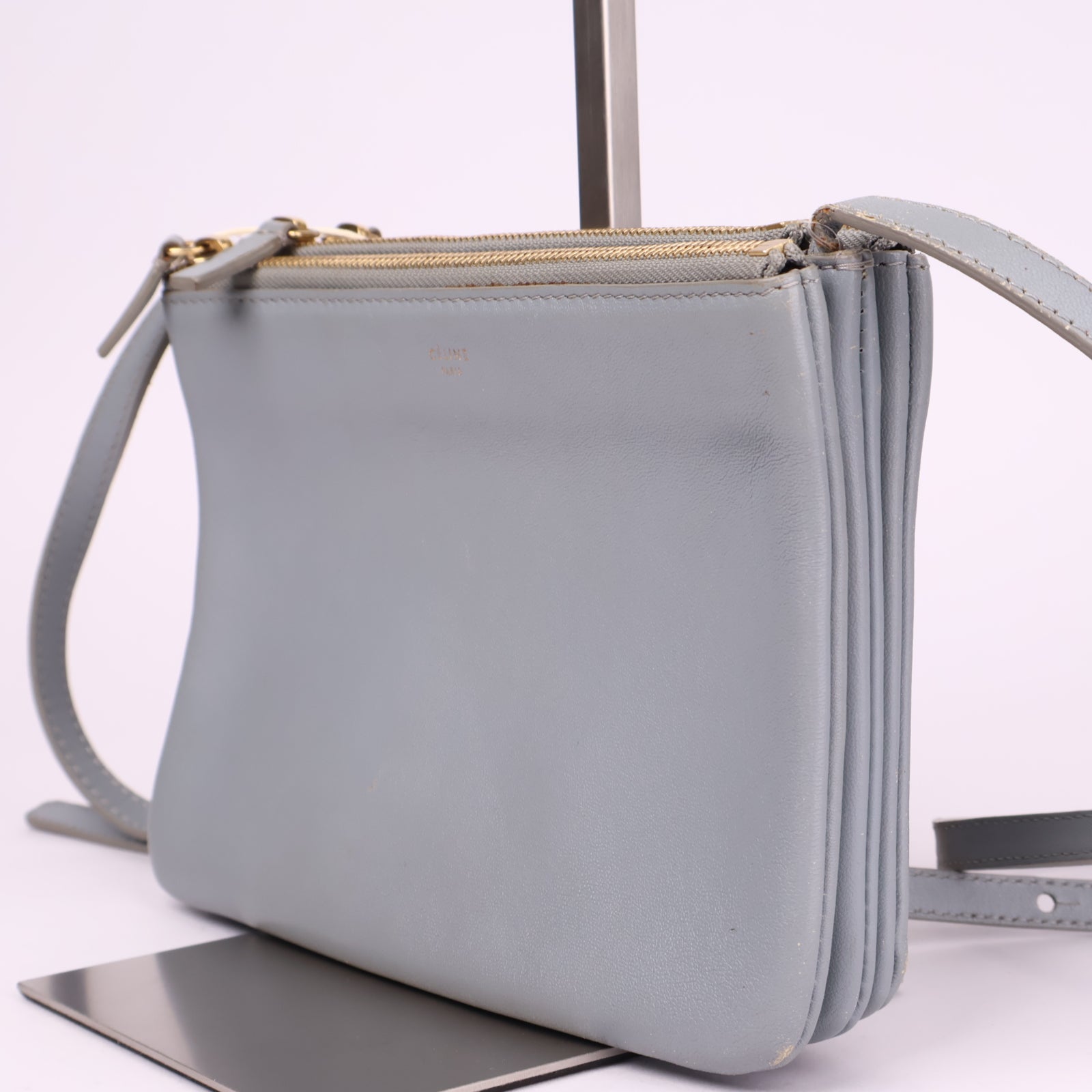 J3609 Céline Trio Small Grey Bag- Pre Owned