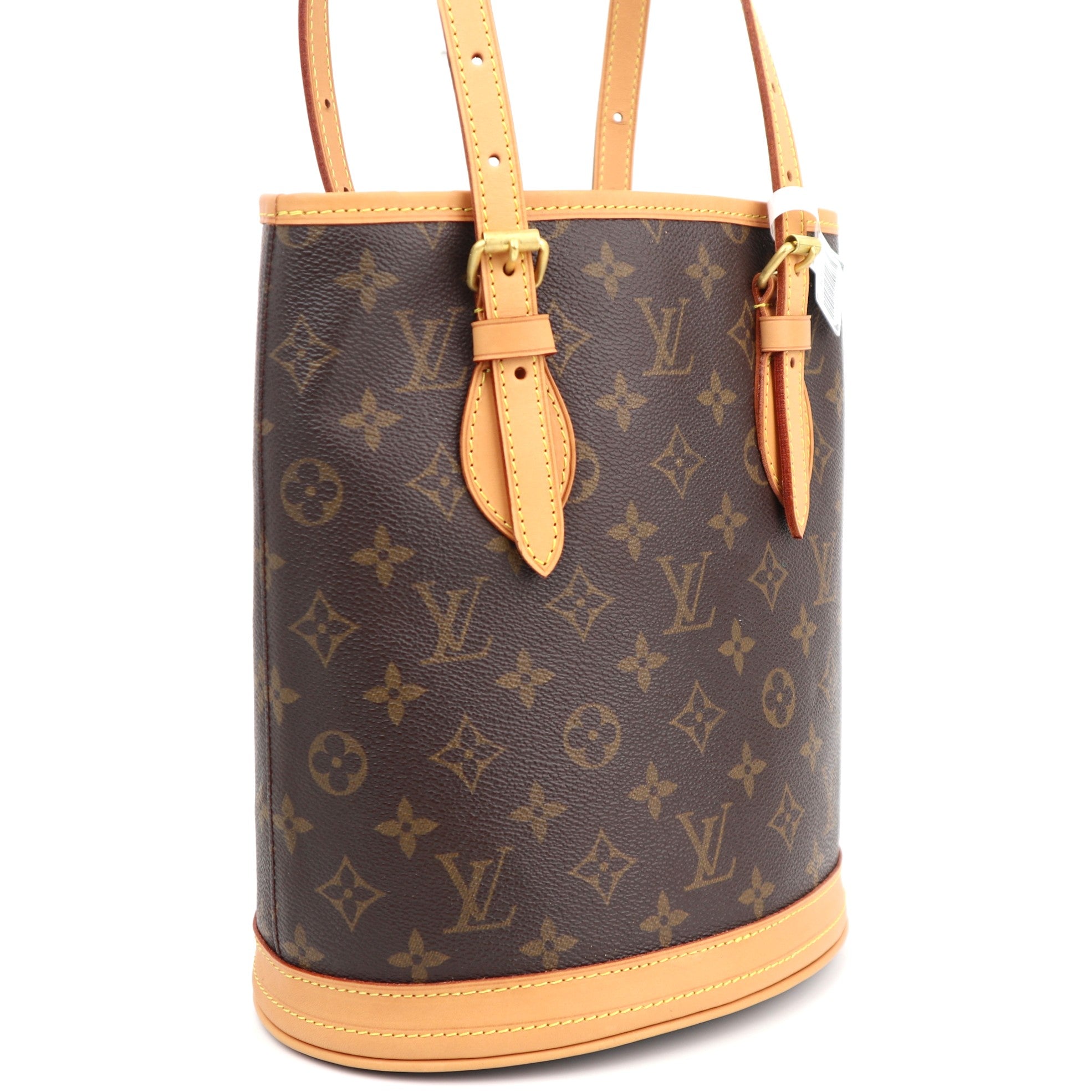 C1304R Louis Vuitton Monogram Canvas Petit Bucket Bag w/ Accessories Pouch-Pre Owned
