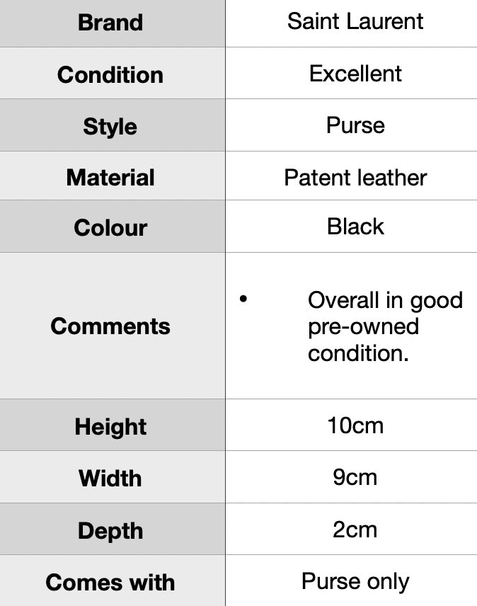 J2004 Saint Laurent Heart-Shaped Coin Purse- Pre Owned