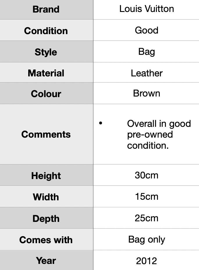 J1902 Louis Vuitton Speedy 30 Damier Handbag Brown- Pre Owned