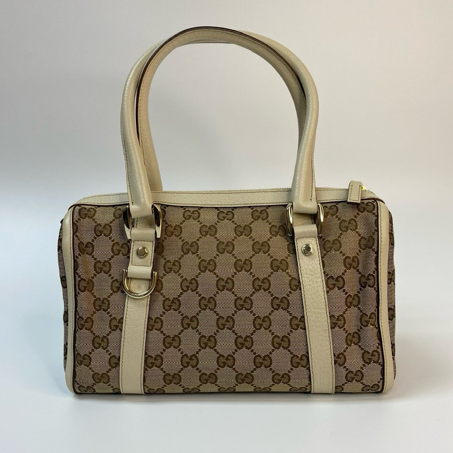 J2975 Gucci Top Handle Bag Vintage Gucci Abbey Boston Handbag | Pre-Owned