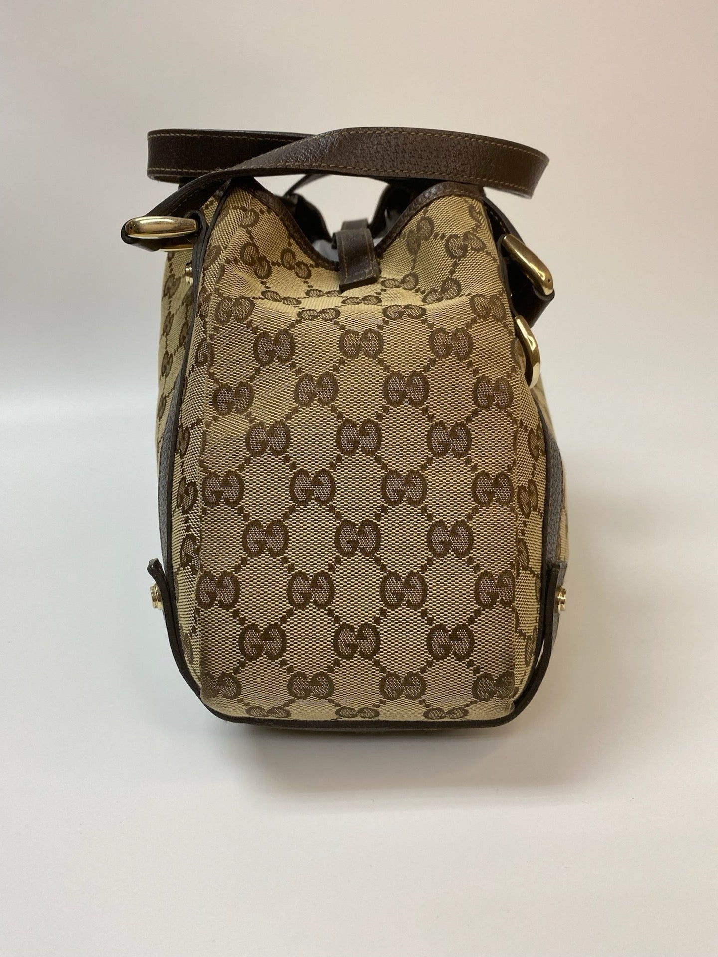 J2872 Gucci Shoulder Bag Monogram Abbey Shoulder Bsg Brown | Pre-Owned Brown Canvas/Monogram