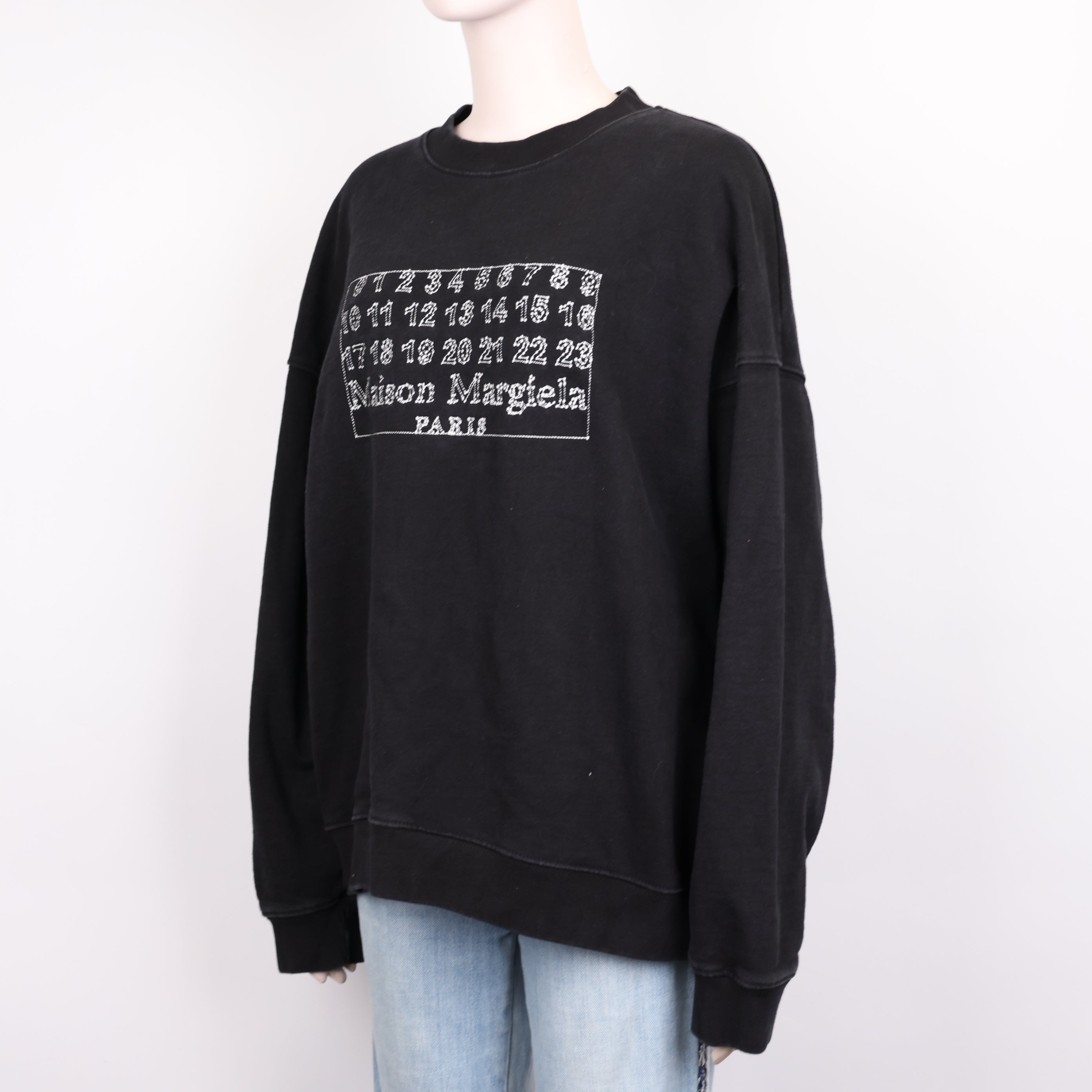 PRE OWNED- Maison Margiela - Embroidered Logo Sweatshirt SIZE 50