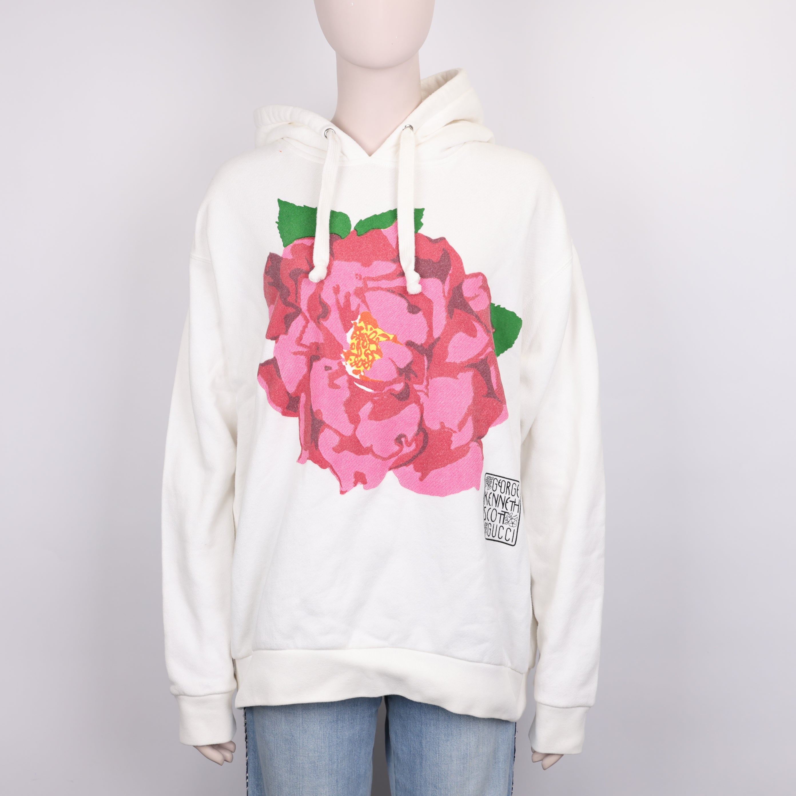 PRE OWNED- Gucci Gucci x Ken Scott Graphic Print Hoodie SIZE S
