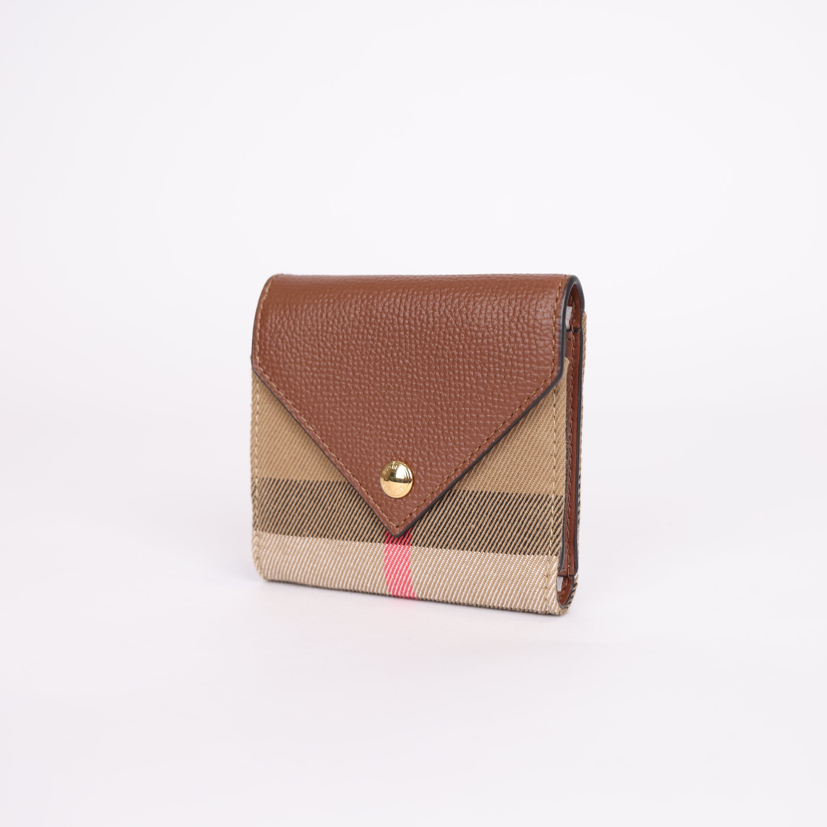 PRE OWNED- BURBERRY Lila Small Wallet BROWN