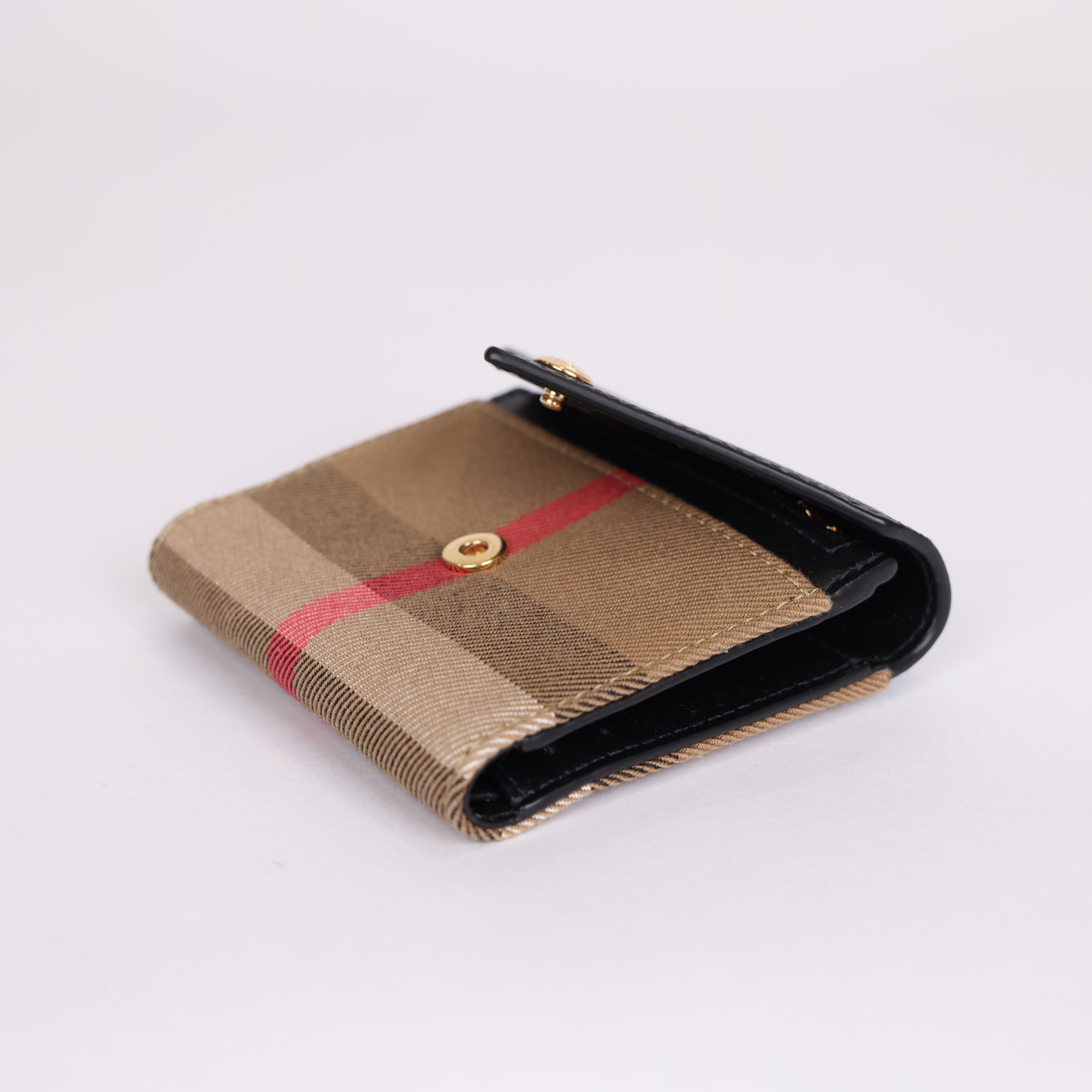 PRE OWNED- BURBERRY Lila Small Wallet BLACK