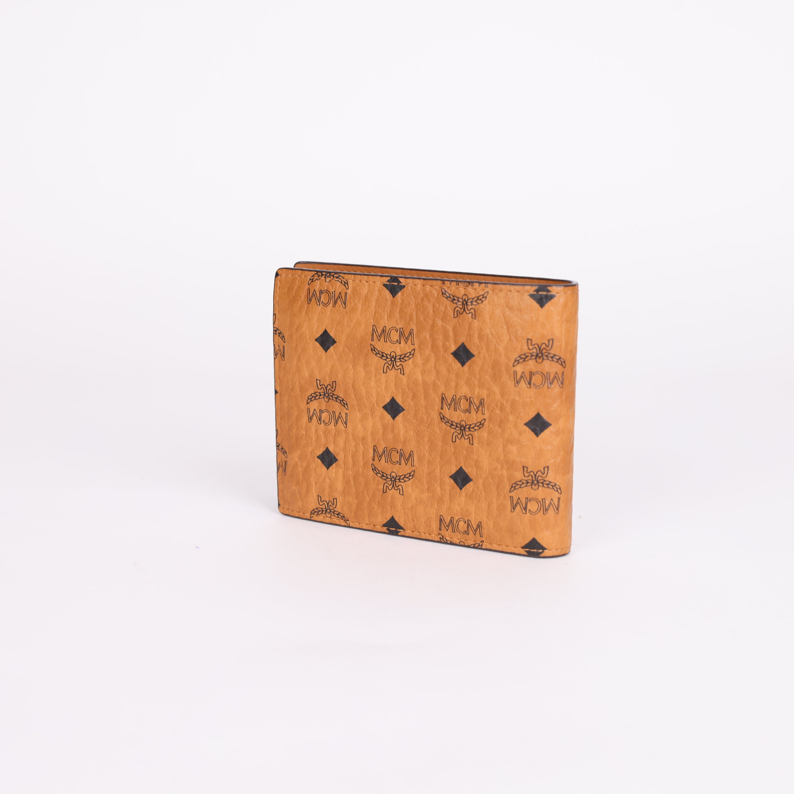 PRE OWNED- MCM Visetos-print Billfold Wallet