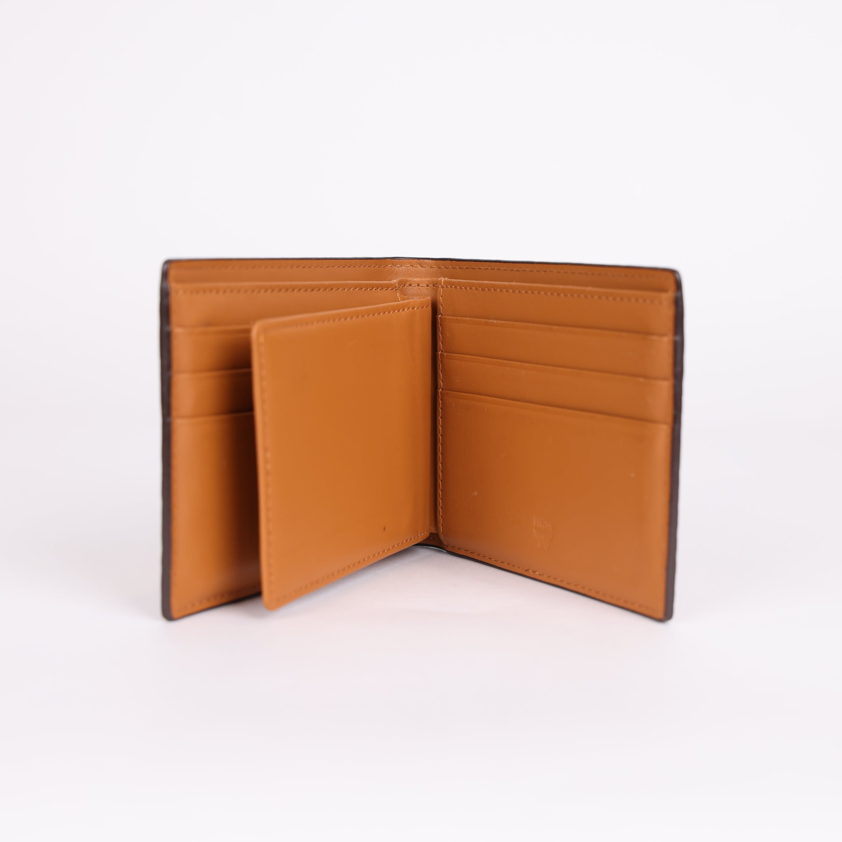 PRE OWNED- MCM Visetos-print Billfold Wallet