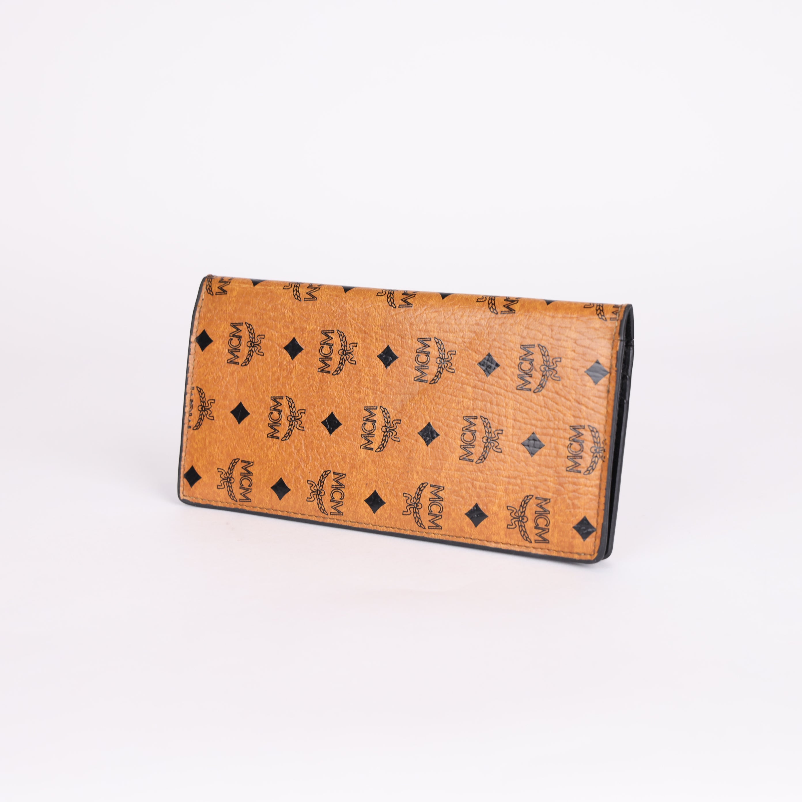 PRE OWNED- MCM Long Bifold Wallet