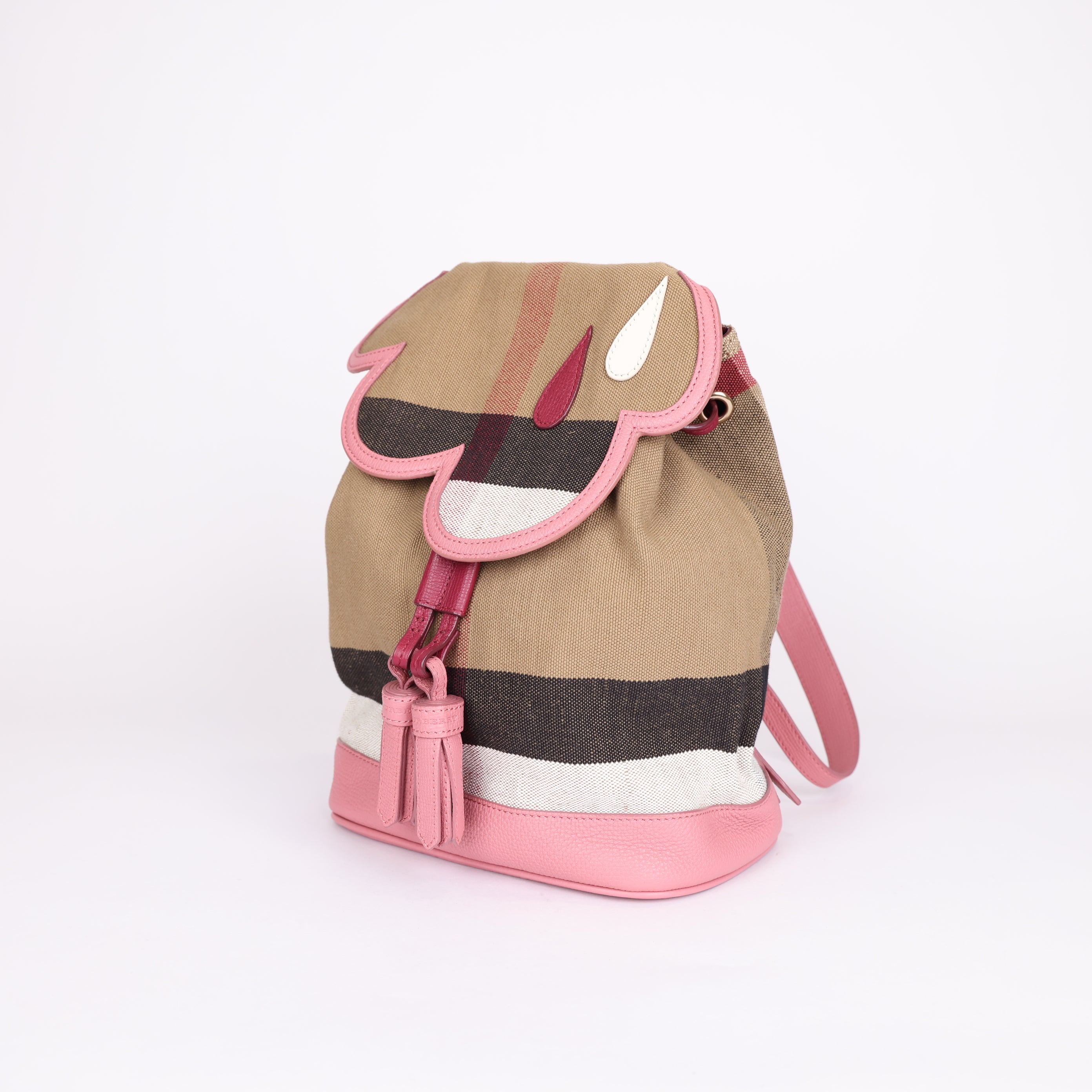 PRE OWNED- Burberry check cloud mini backpack