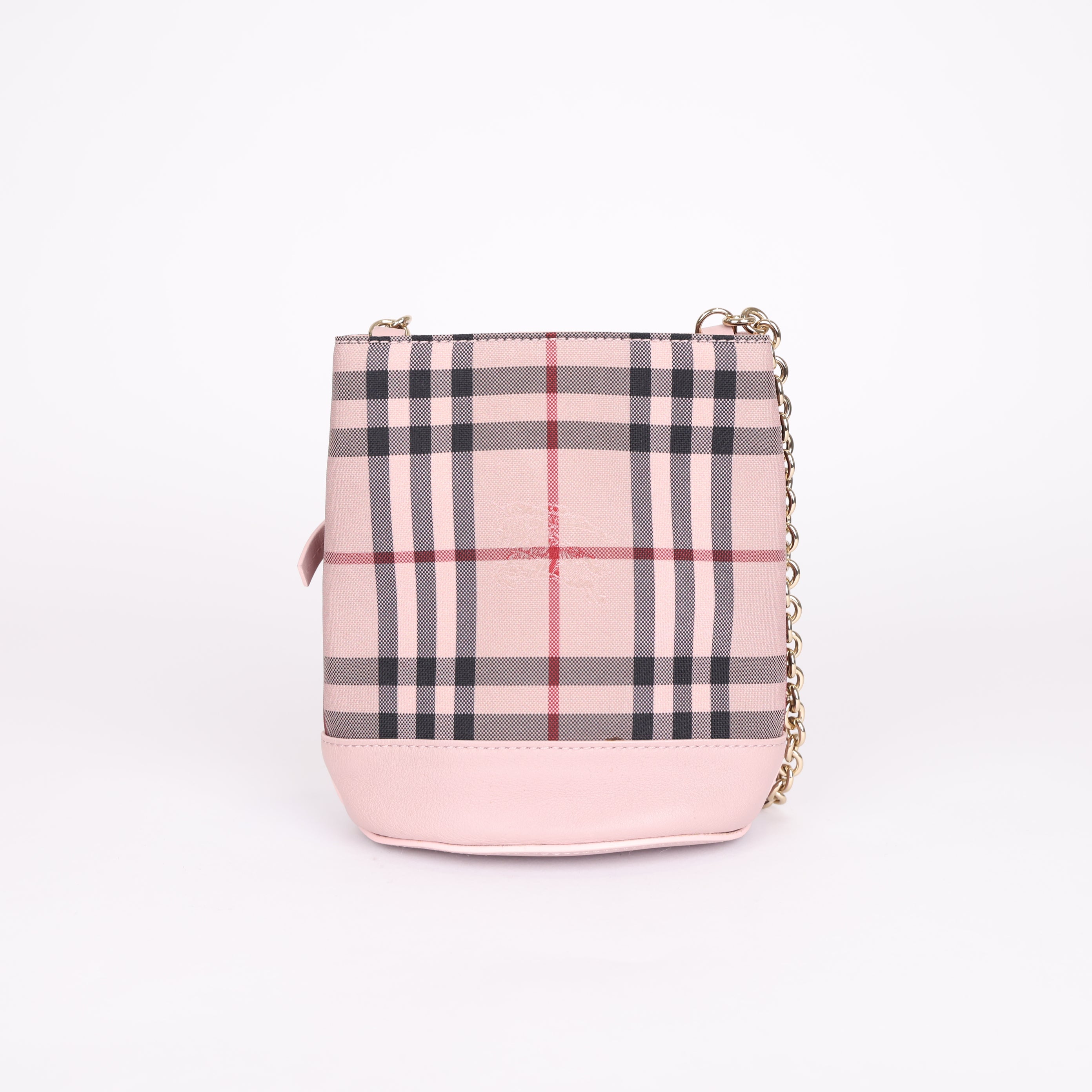 PRE OWNED- Burberry bucket bag pink