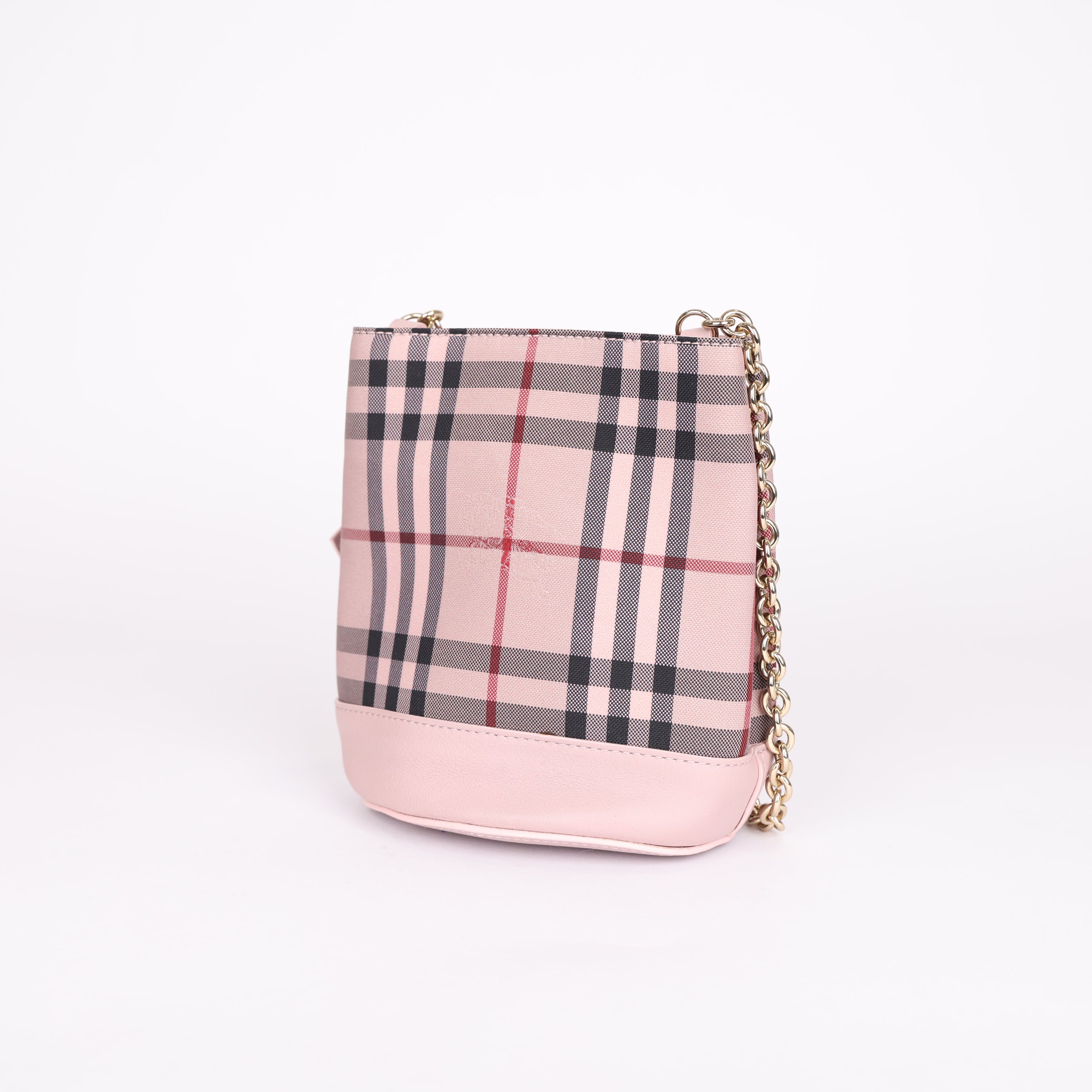 PRE OWNED- Burberry bucket bag pink