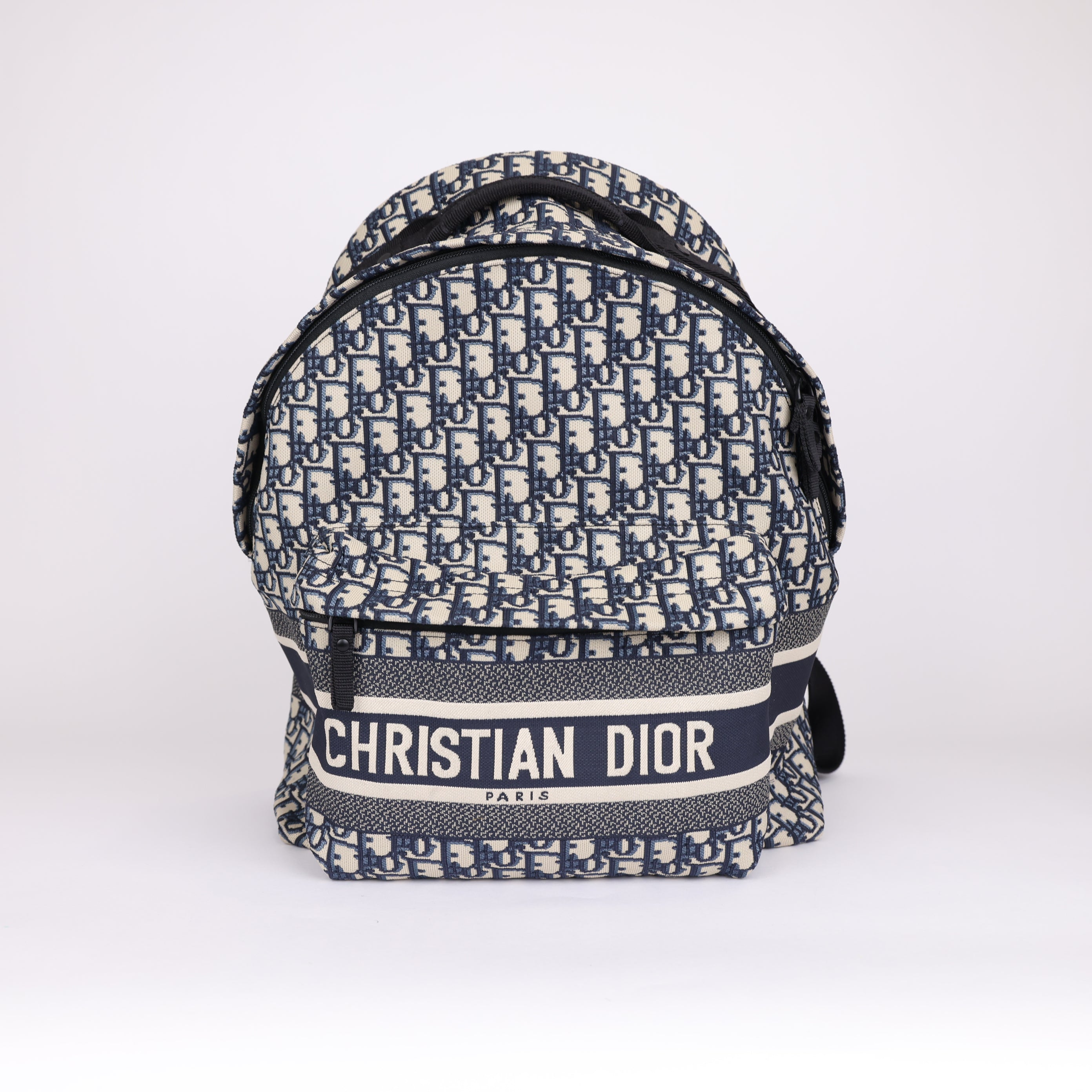 PRE OWNED- Christian Dior Oblique Jacquard DiorTravel Backpack