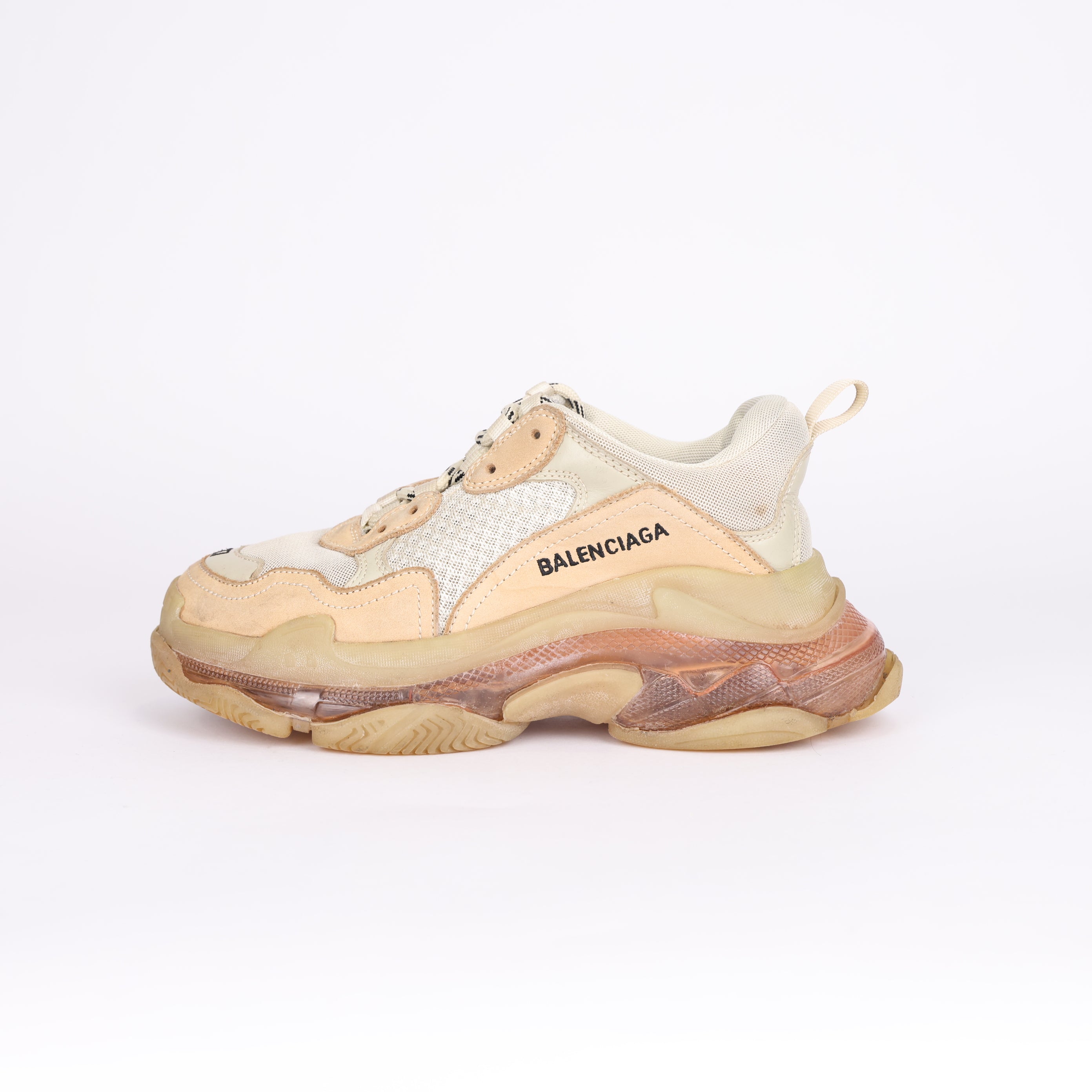 PRE OWNED- Balenciaga Triple S mesh sneakers SIZE EU37/ UK4