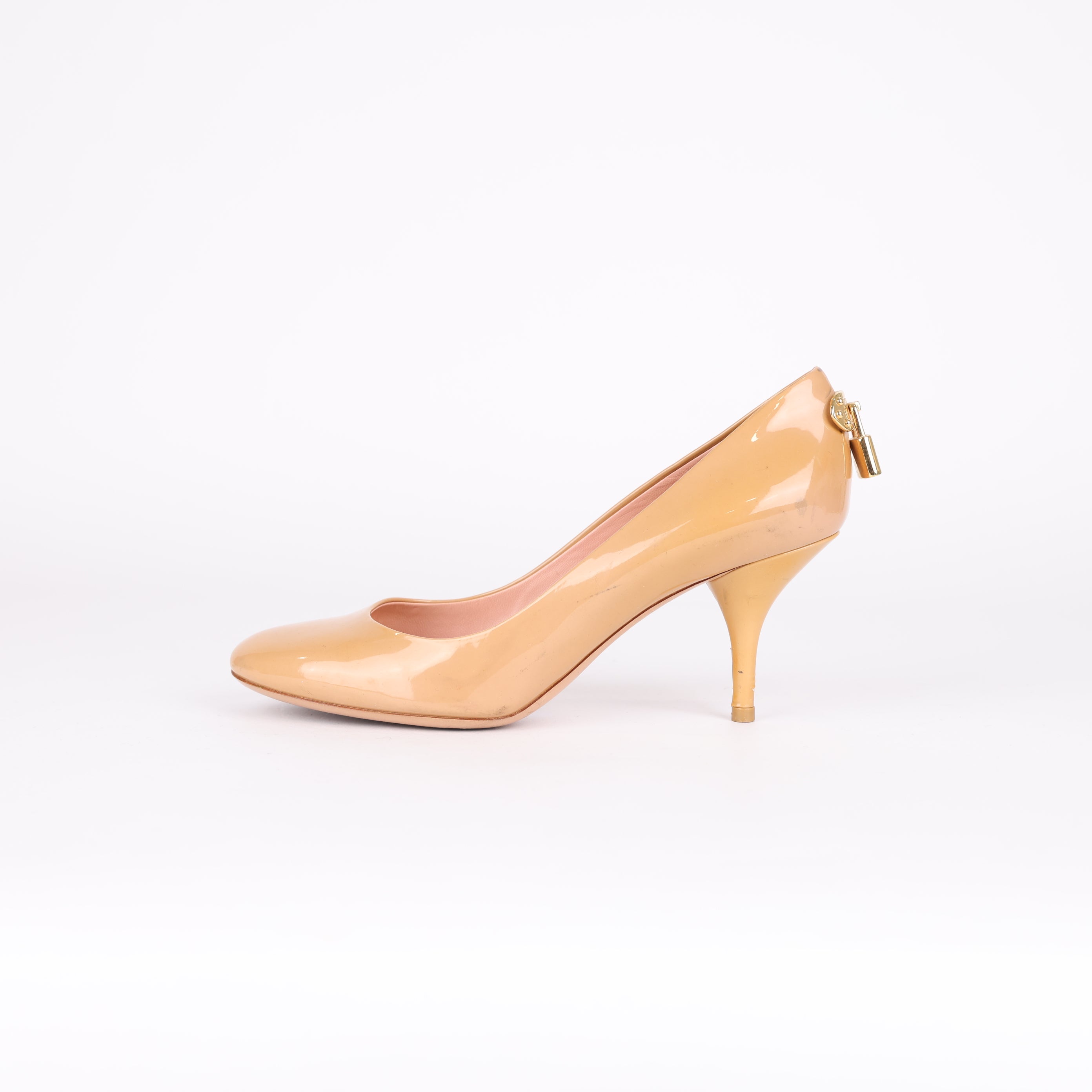 PRE OWNED-  Louis Vuitton Lock Buckle High Heels Size EU36.5/ UK3.5
