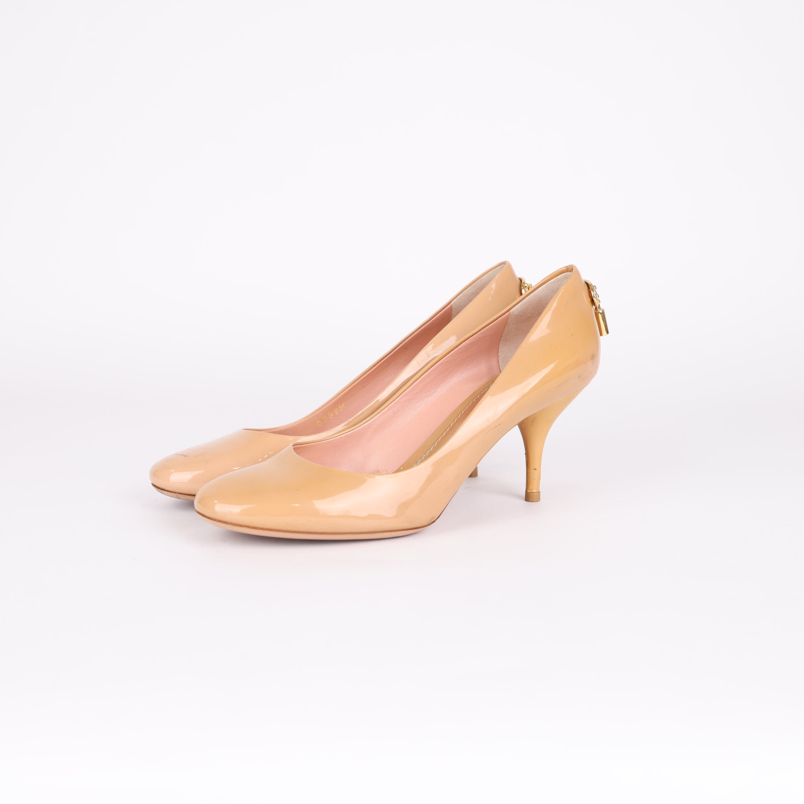 PRE OWNED-  Louis Vuitton Lock Buckle High Heels Size EU36.5/ UK3.5