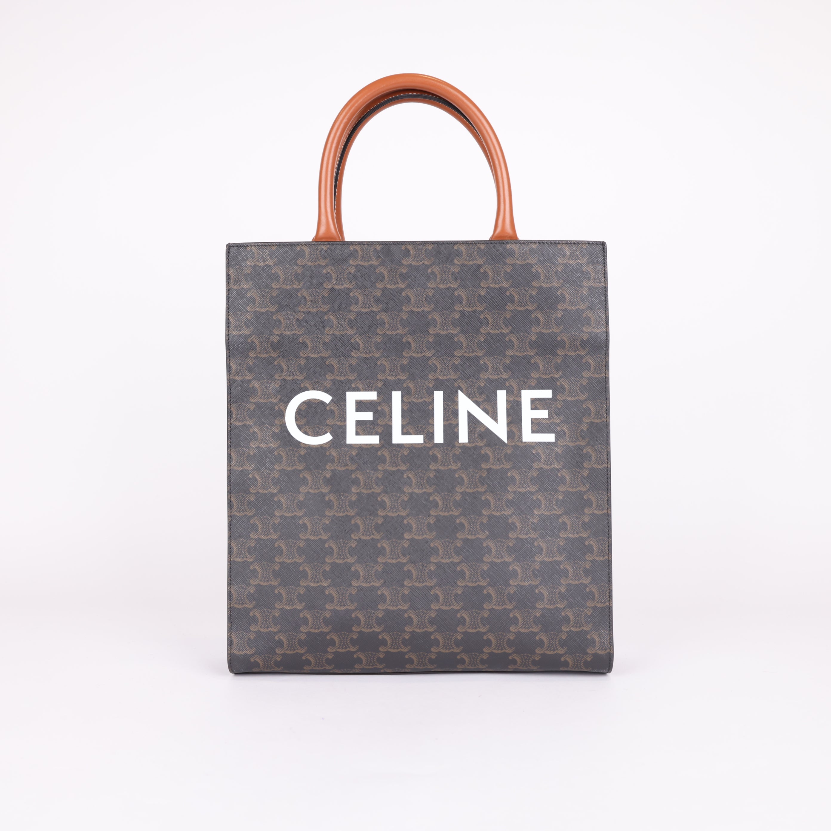 PRE OWNED- Celine Cabas Vertical leather tote