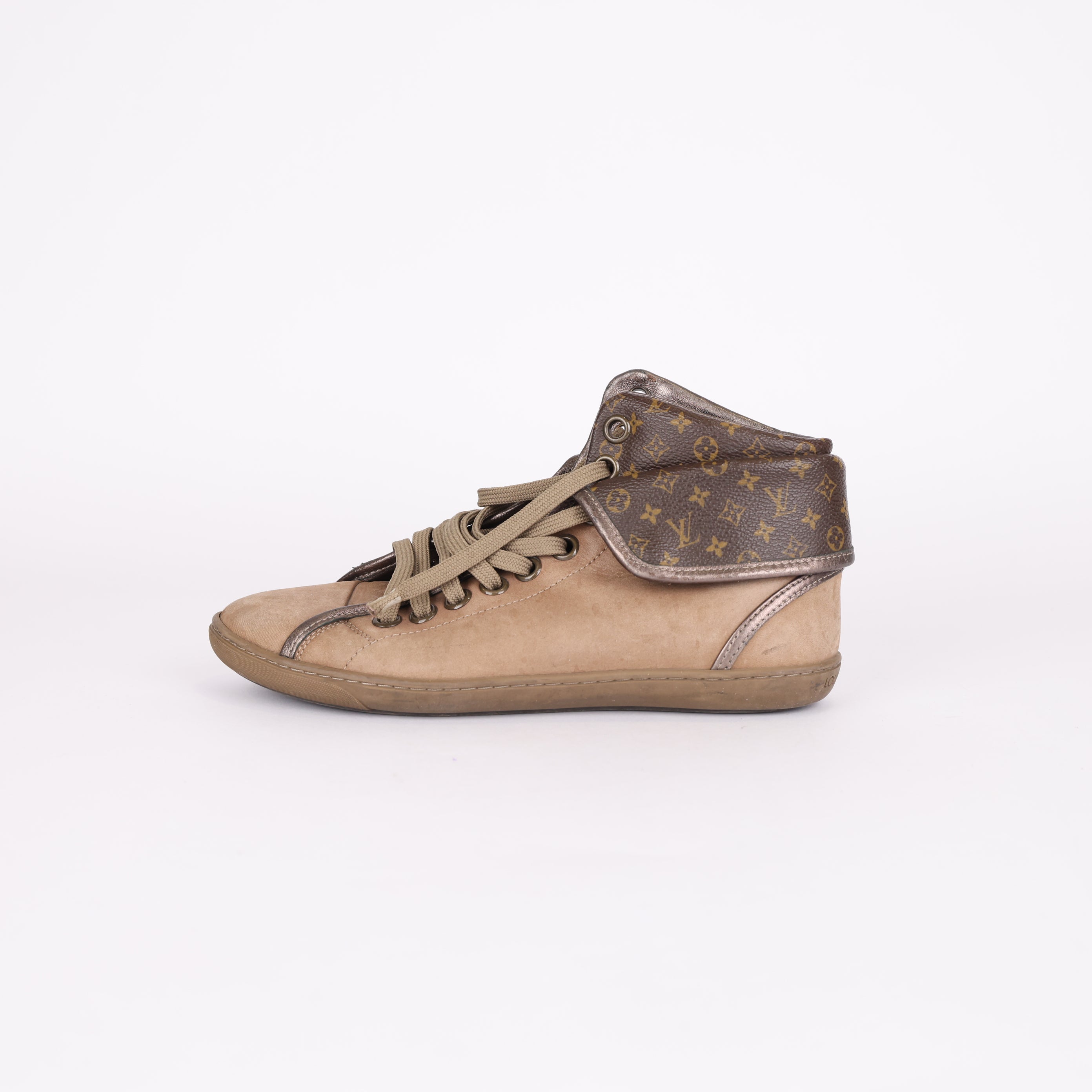 PRE OWNED- Louis Vuitton Brea Sneaker Brown Boots SIZE EU35.5/ UK2.5