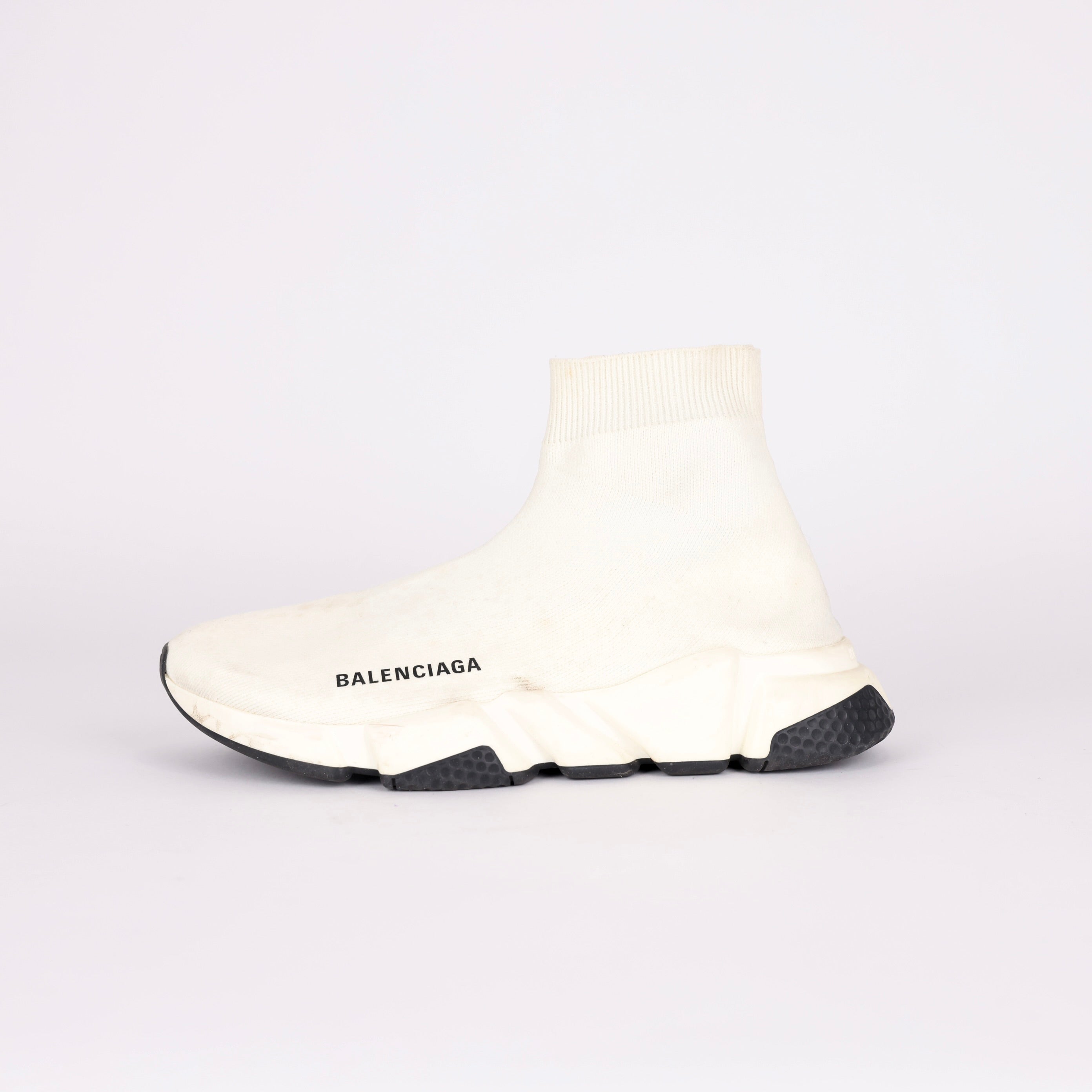 PRE OWNED- Balenciaga Speed Trainer White SIZE EU38/ UK5