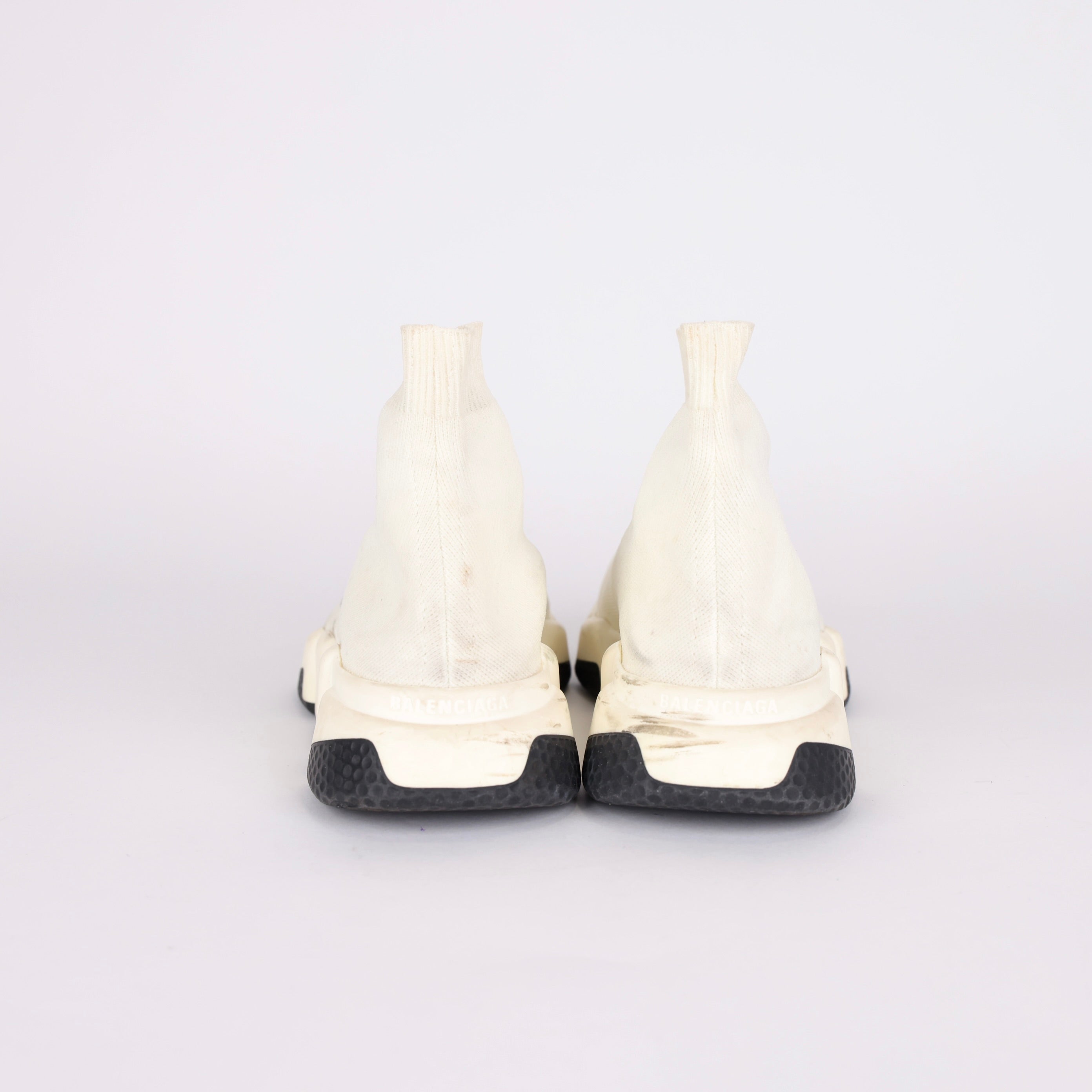 PRE OWNED- Balenciaga Speed Trainer White SIZE EU38/ UK5