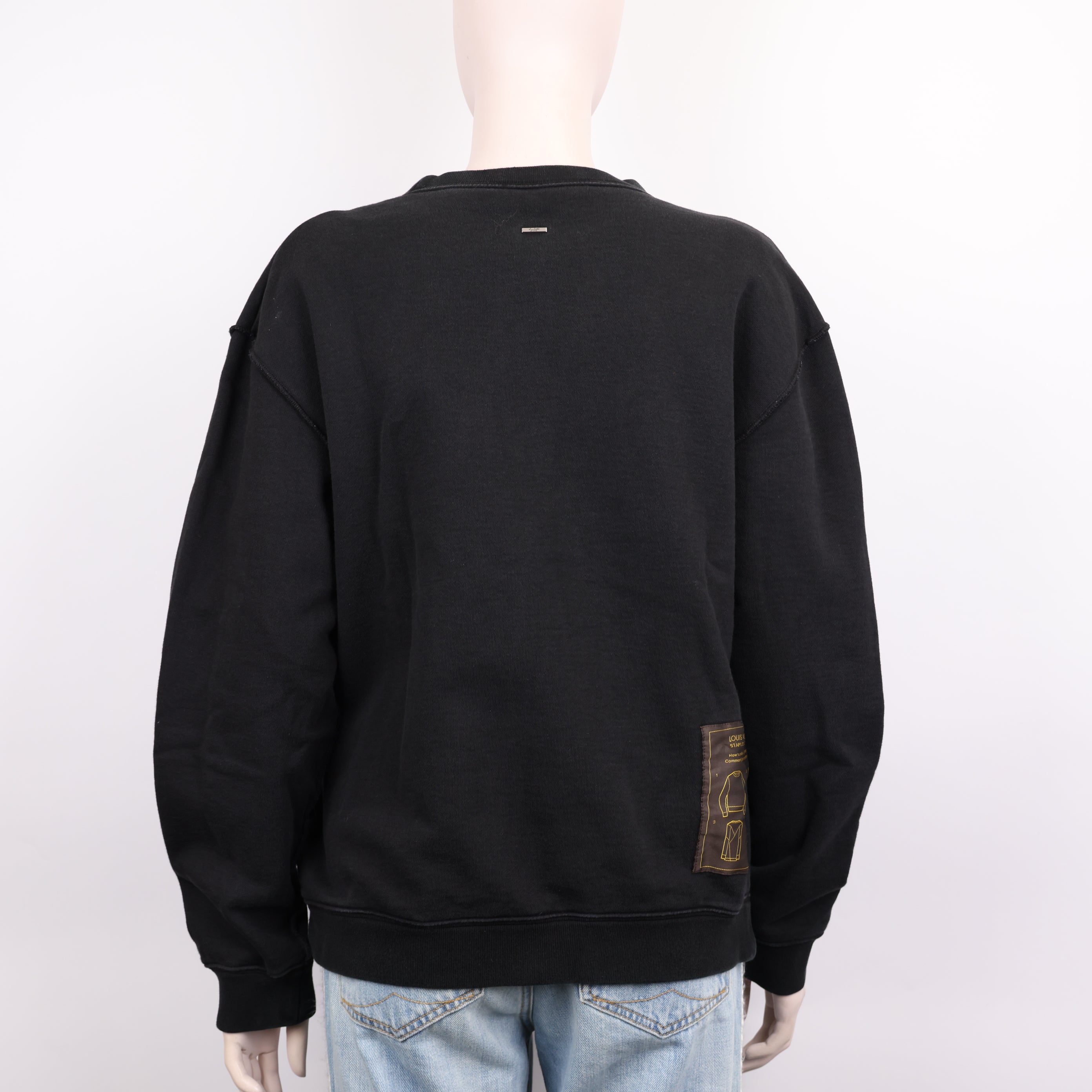 PRE OWNED- Louis Vuitton lv black sweatshirt size S