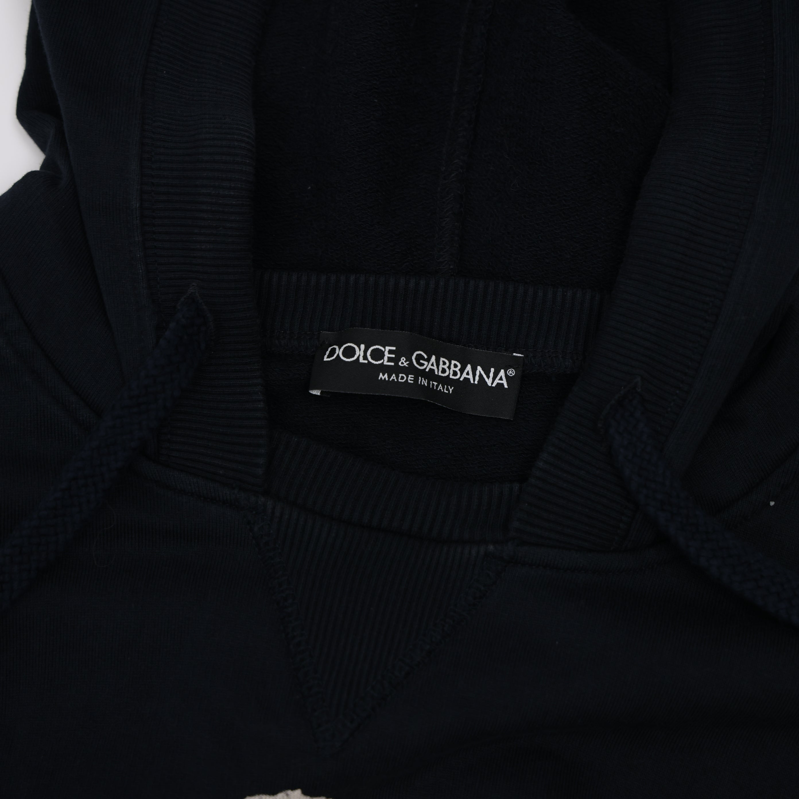 PRE OWNED- Dolce & Gabbana black character print hoodie size 44