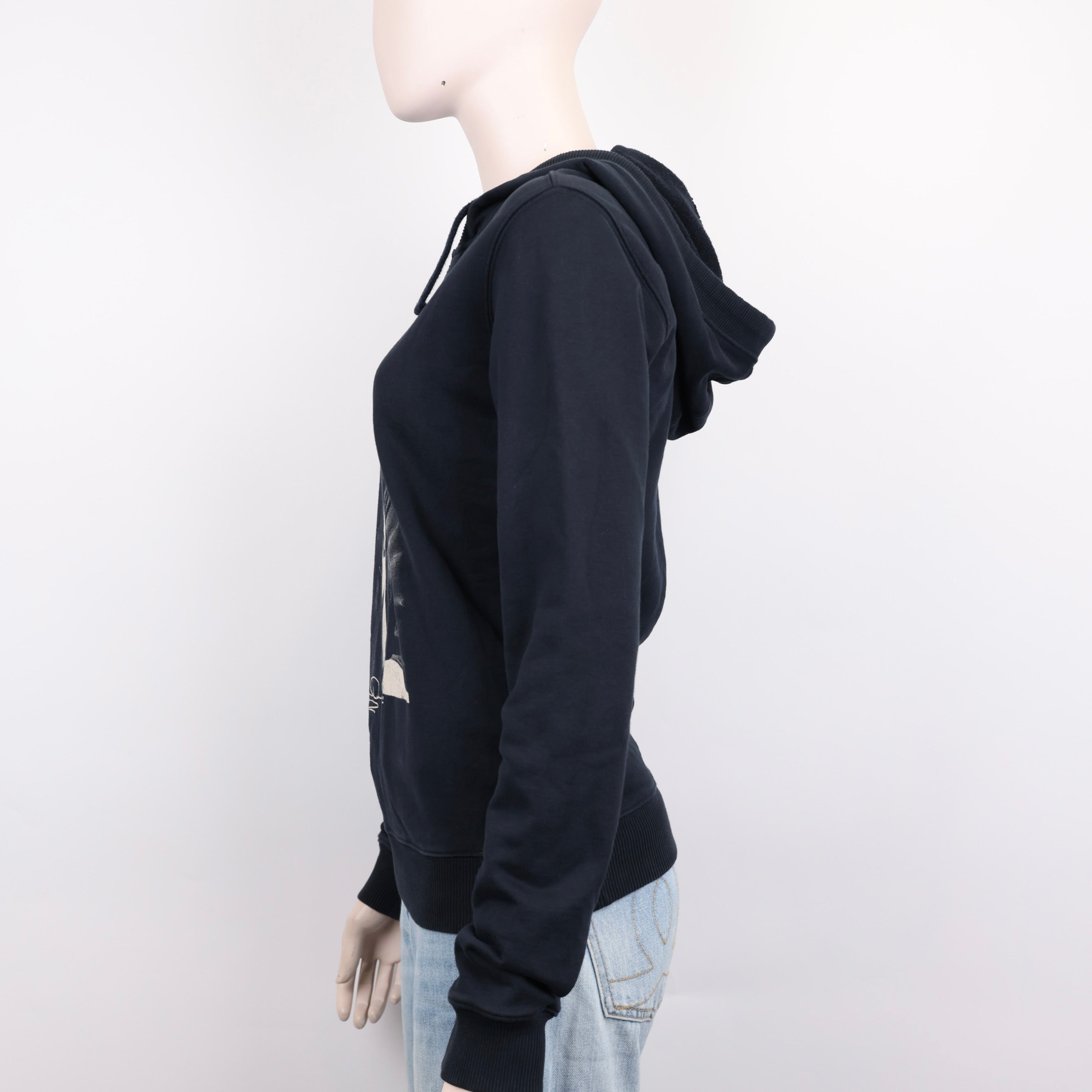 PRE OWNED- Dolce & Gabbana black character print hoodie size 44