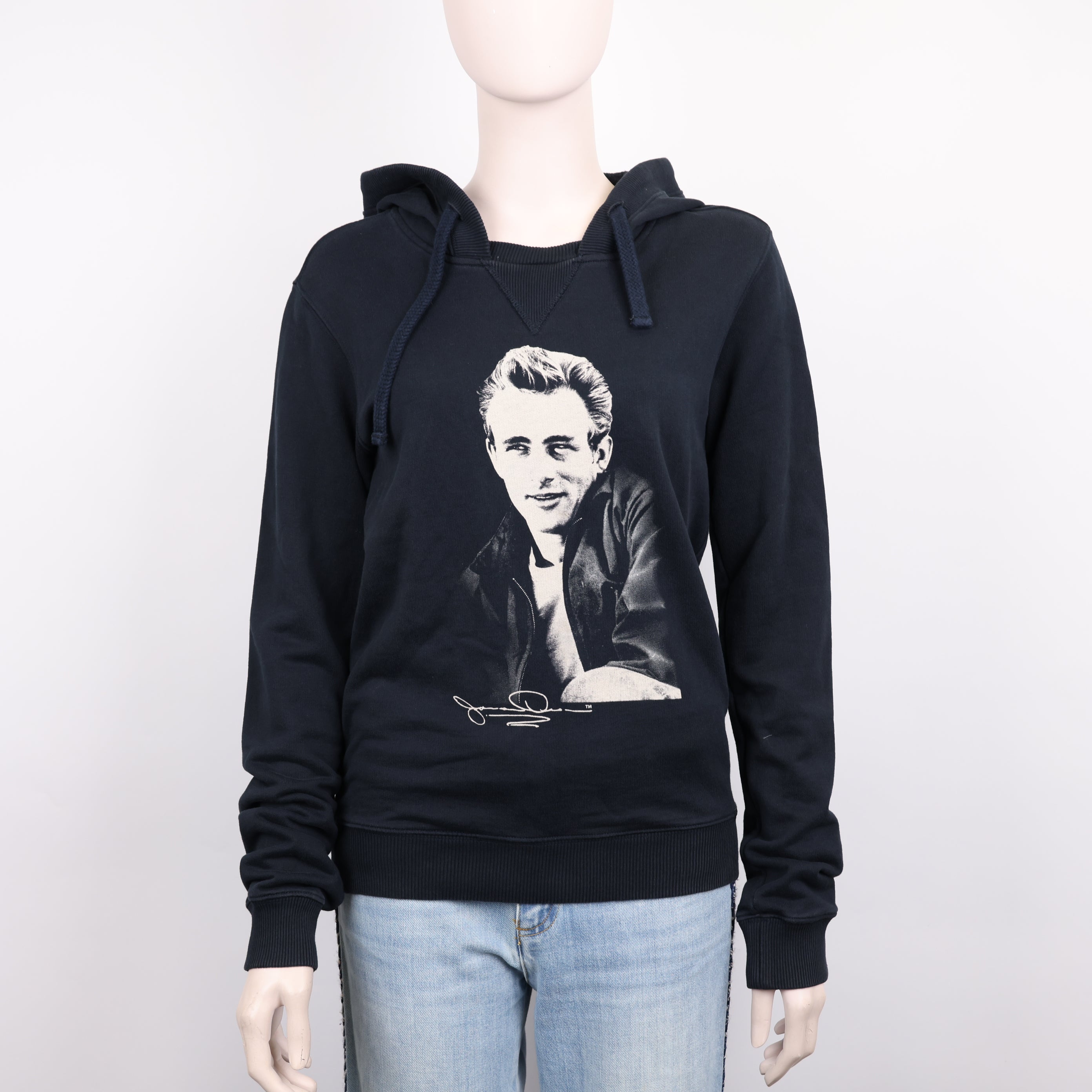 PRE OWNED- Dolce & Gabbana black character print hoodie size 44