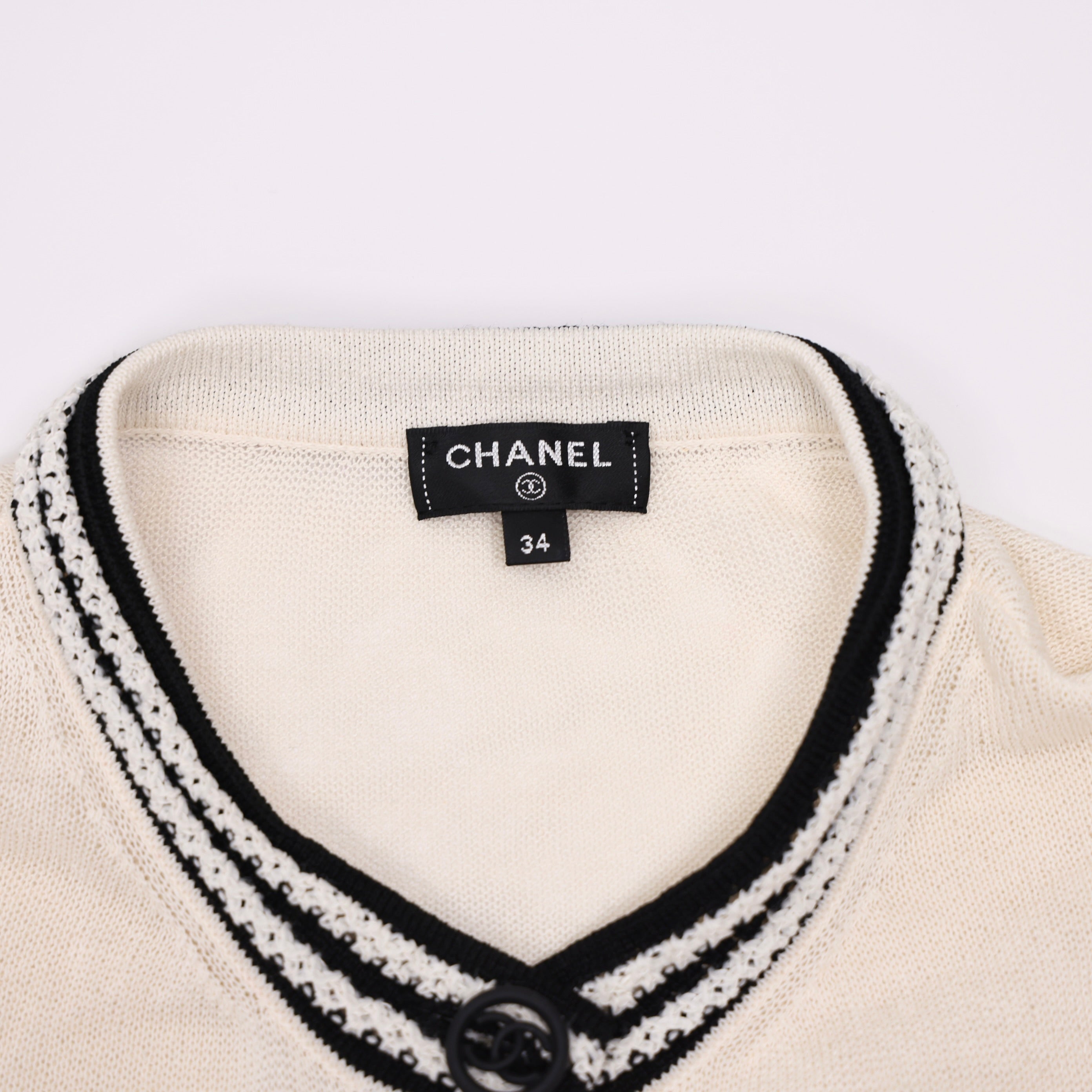 PRE OWNED- CHANEL Lace Four-Pocket Dress Size 34