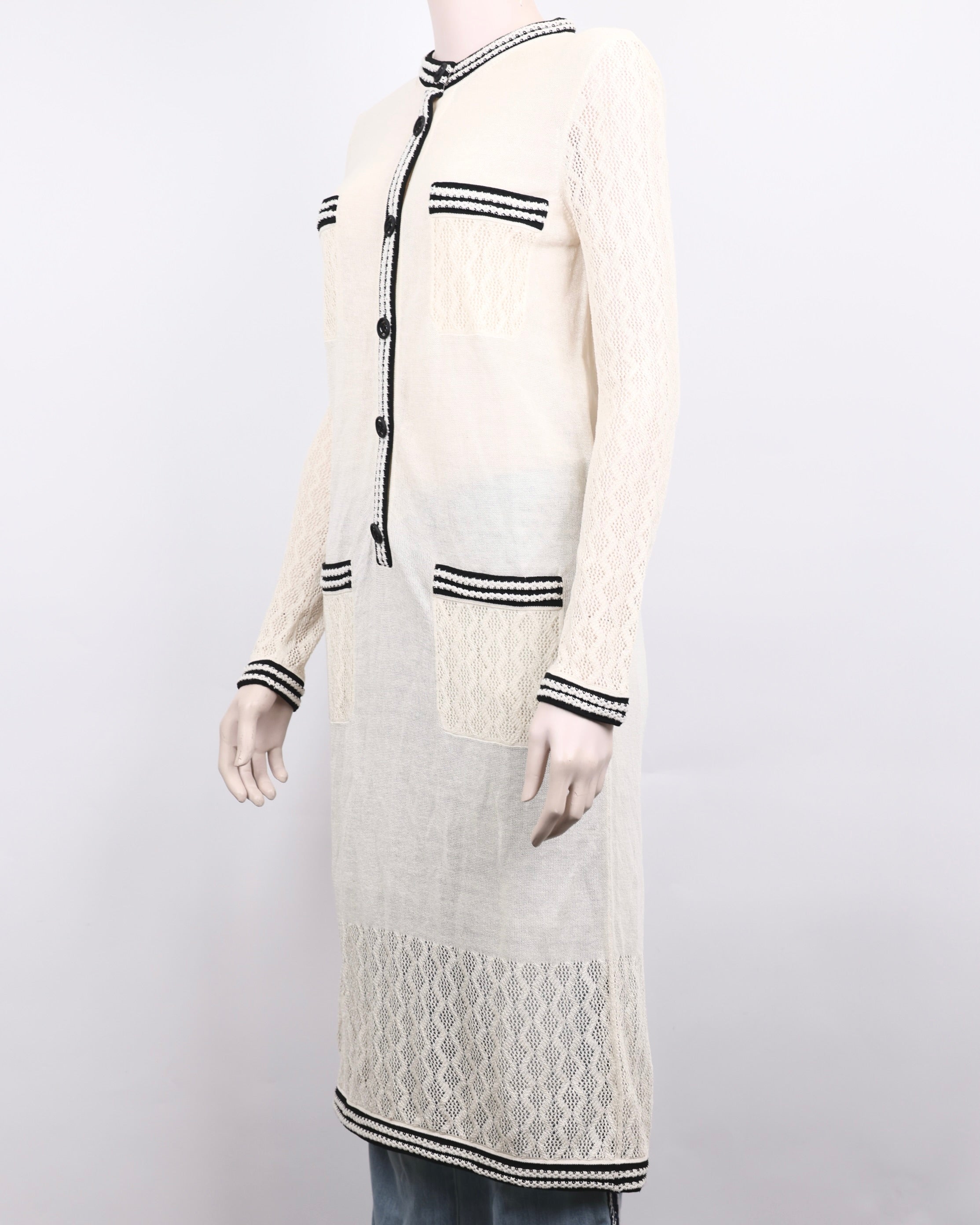 PRE OWNED- CHANEL Lace Four-Pocket Dress Size 34