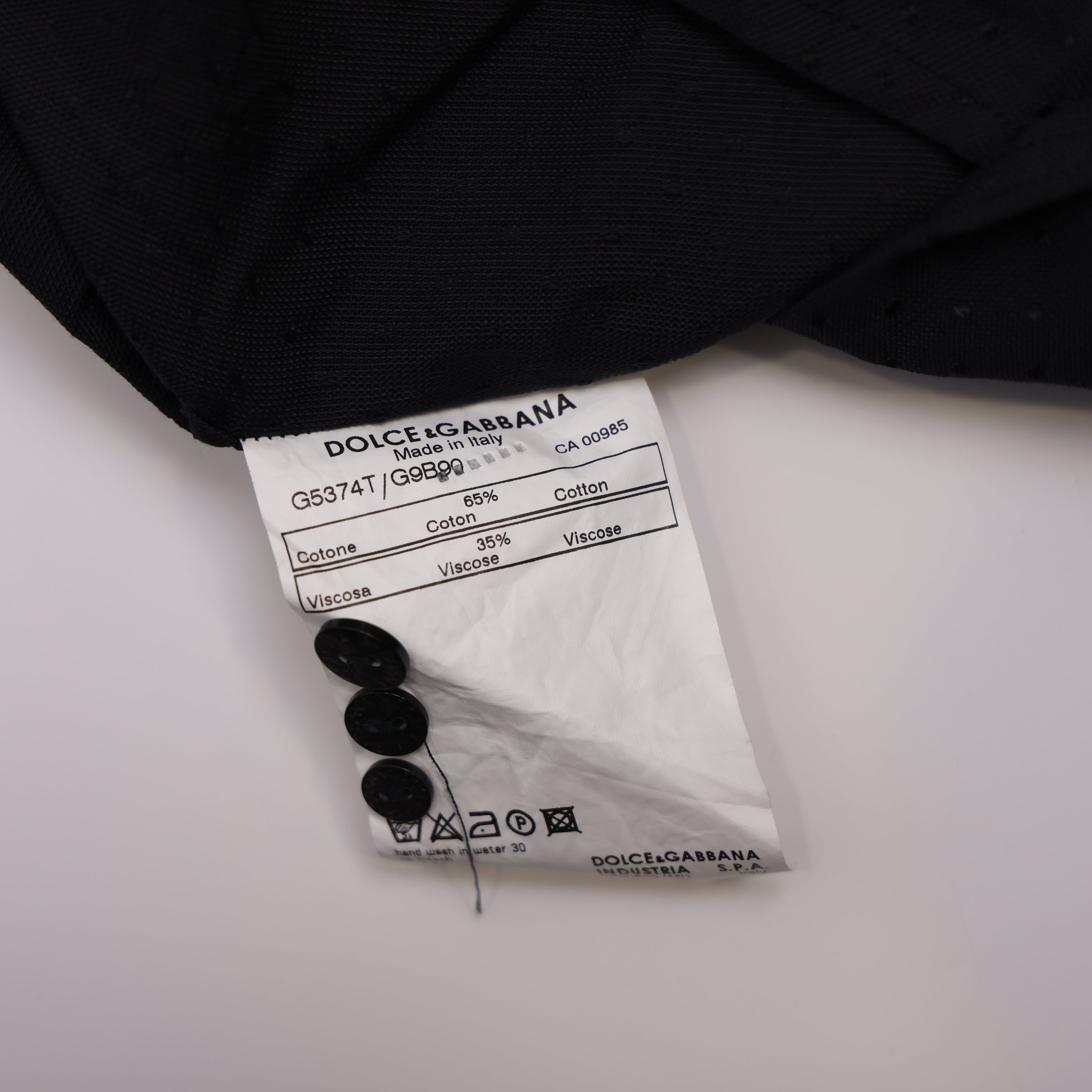 PRE OWNED- Dolce & Gabbana Colorblock Grid Long Sleeve Shirt Size 40