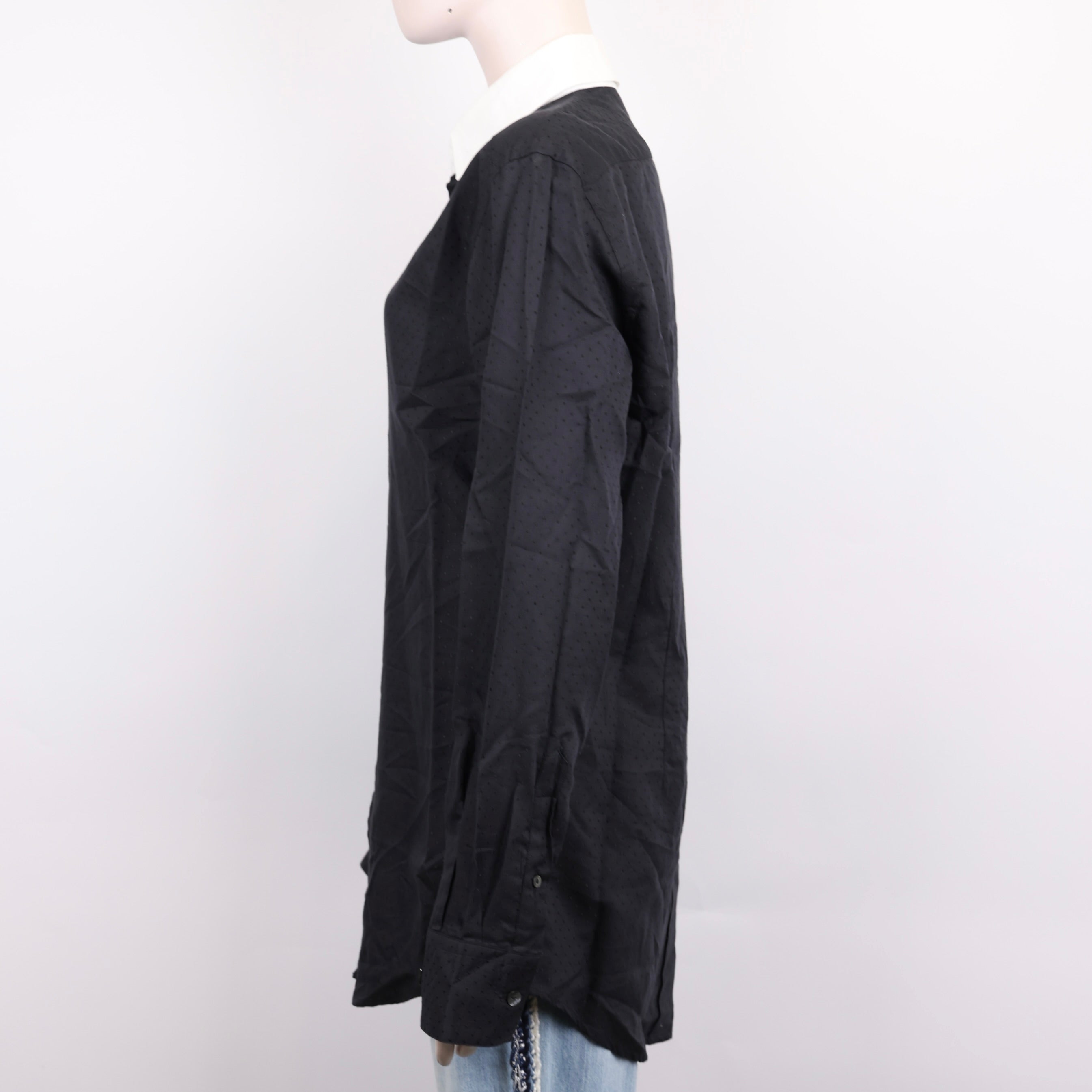 PRE OWNED- Dolce & Gabbana Colorblock Grid Long Sleeve Shirt Size 40