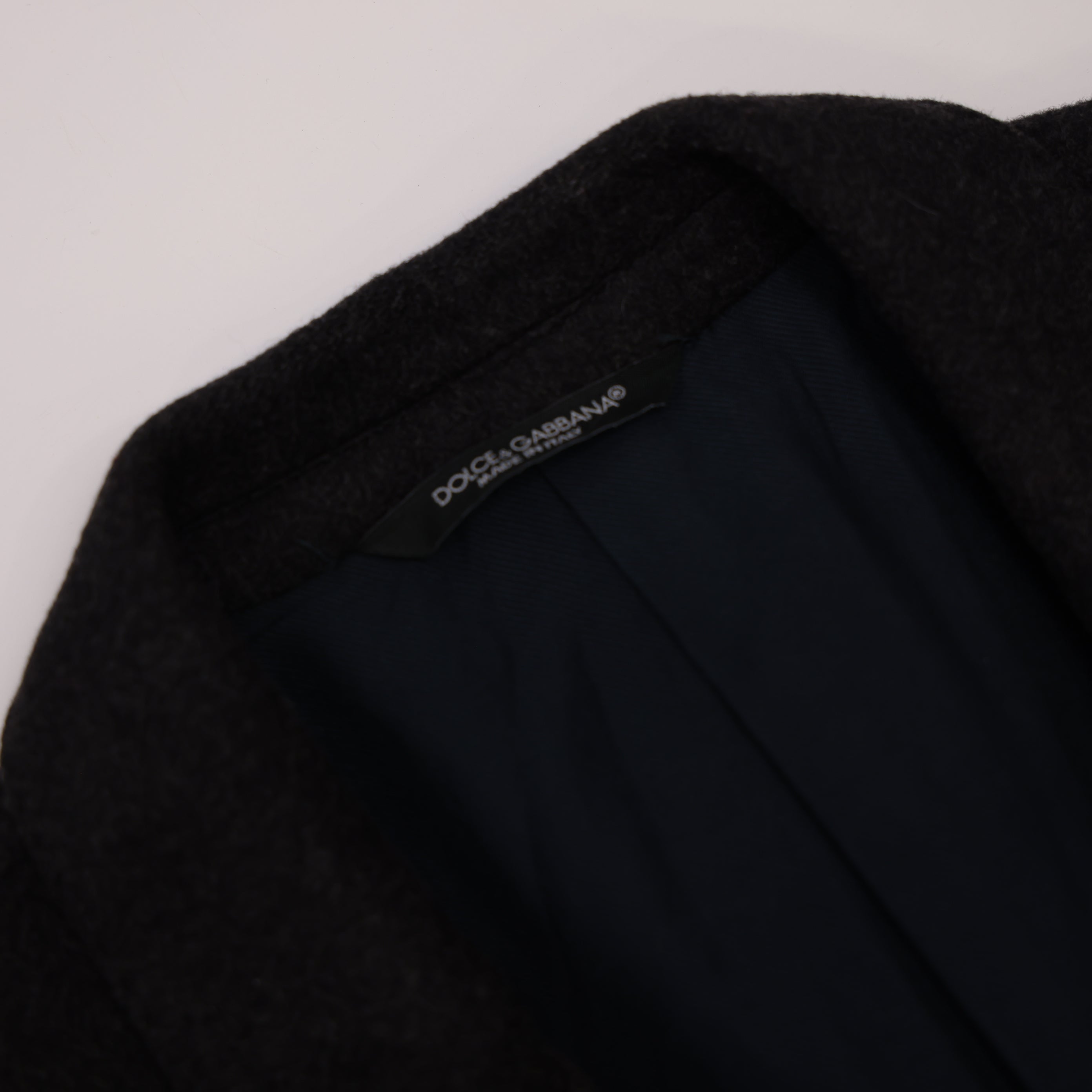 PRE OWNED- Dolce & Gabbana solid wool suit 46