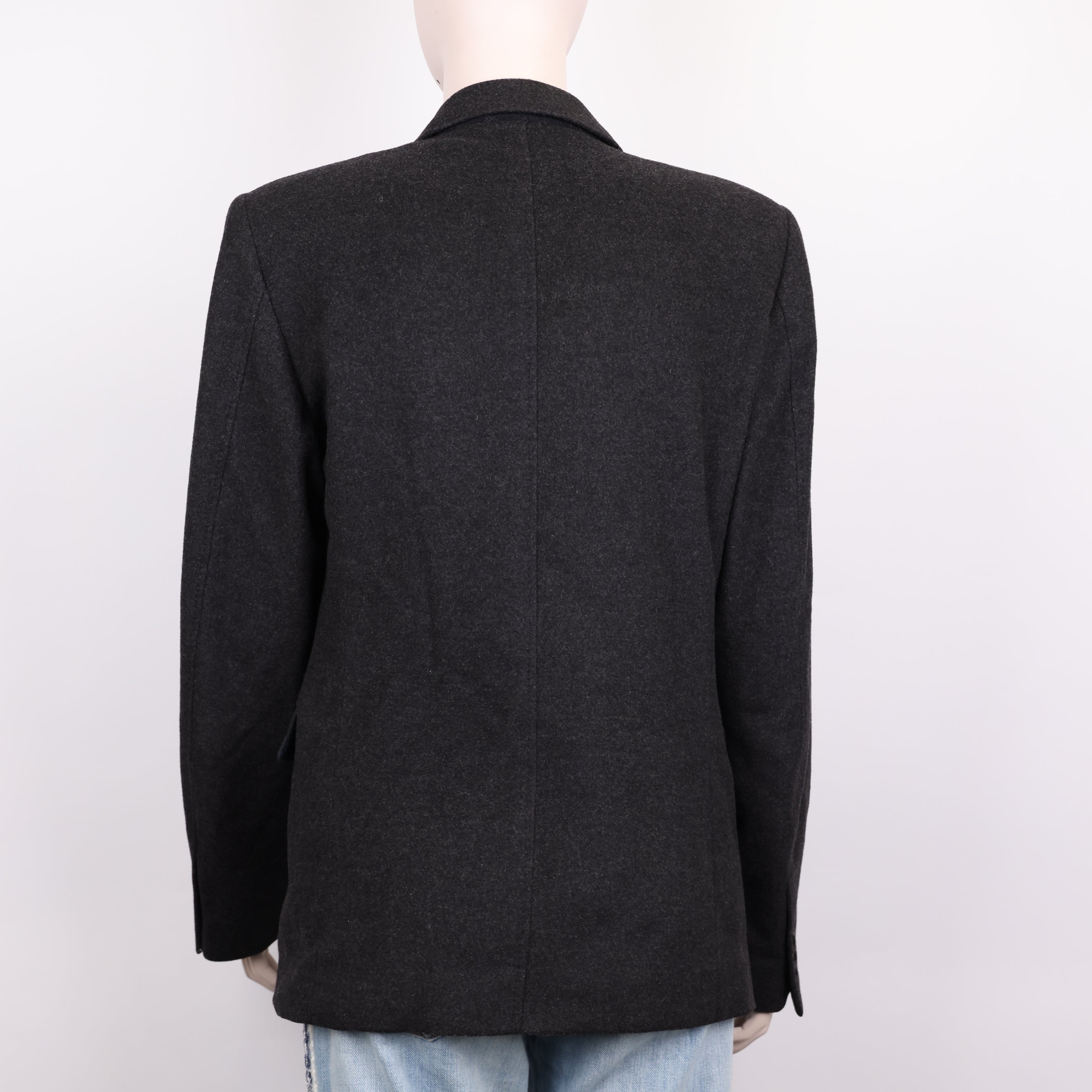PRE OWNED- Dolce & Gabbana solid wool suit 46
