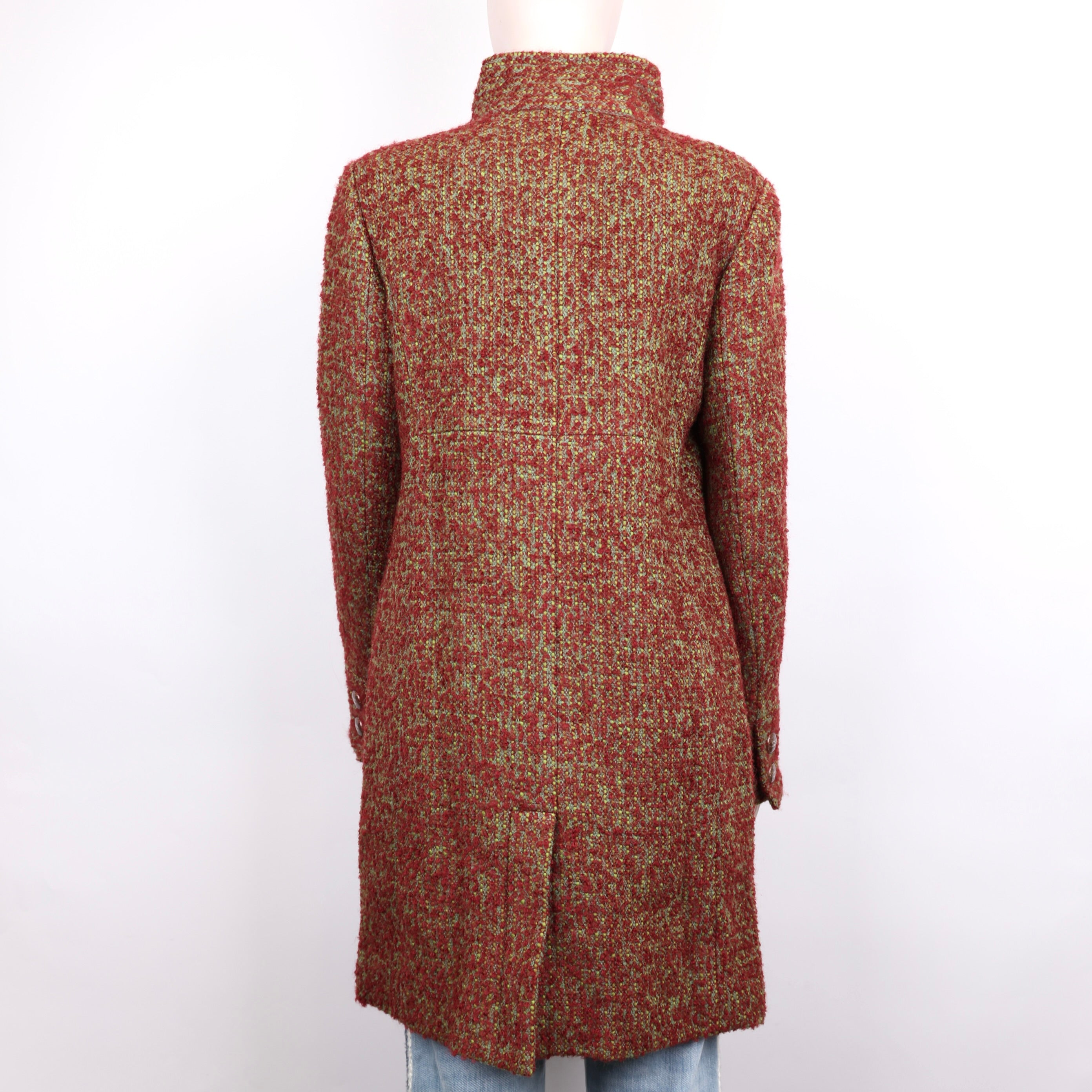 PRE OWNED- CHANEL wool coat size 42