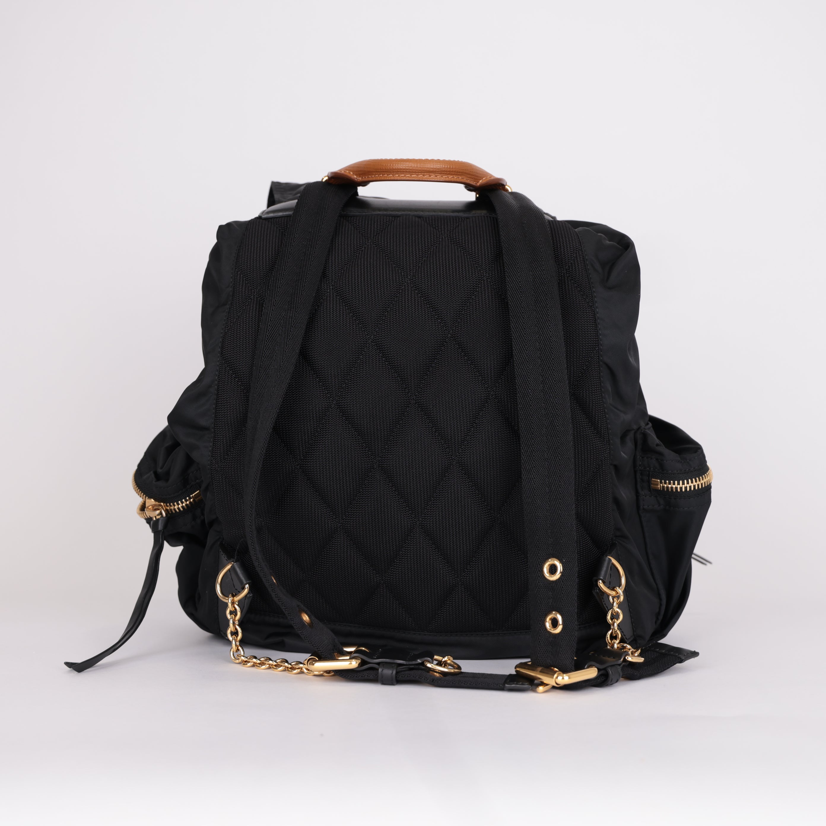 PRE OWNDE- Burberry The Rucksack cloth backpack